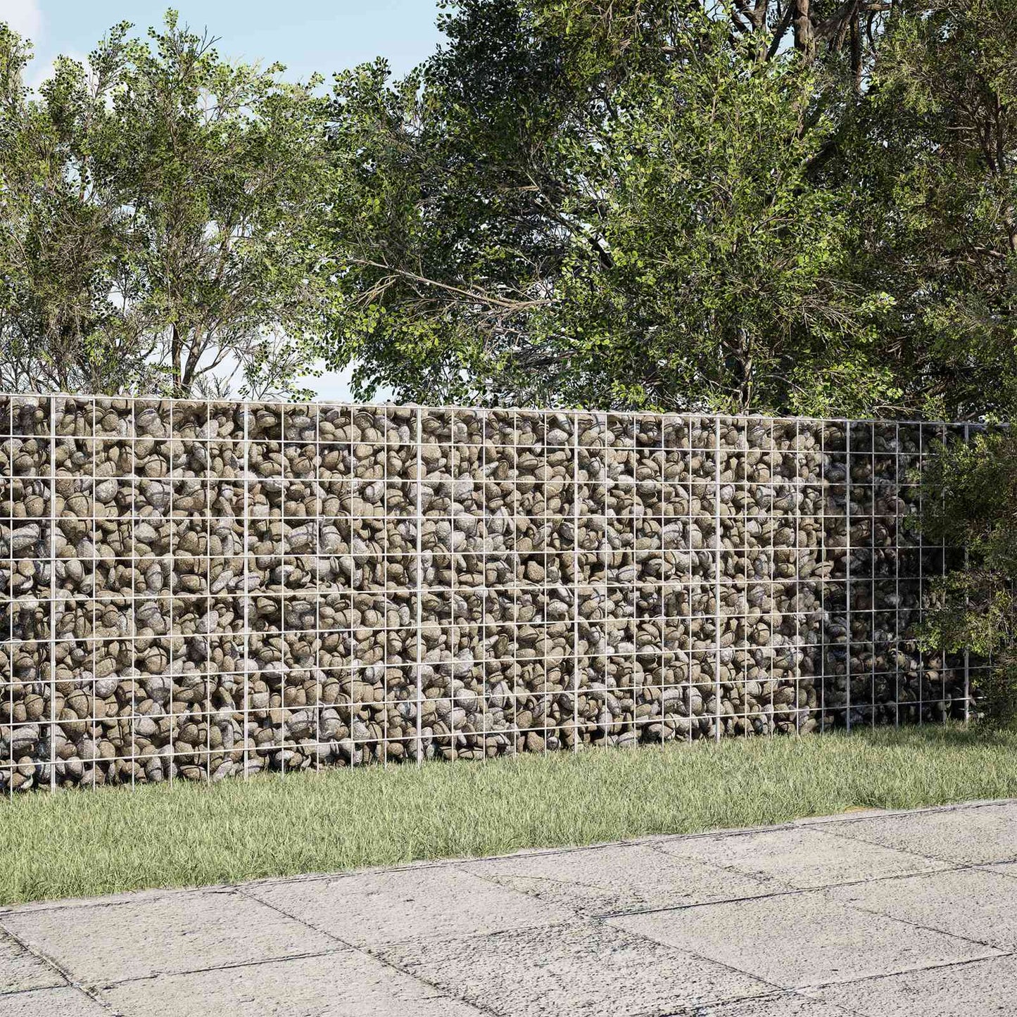 vidaXL Γκαμπιόν με σύρμα 5 mm και πλέγμα 10x10 cm 200x30x100 εκ