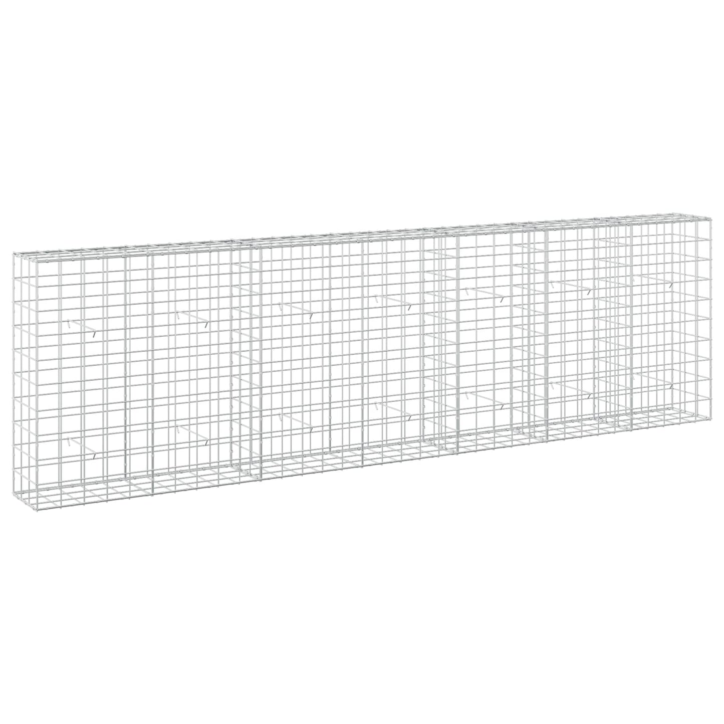 vidaXL Γκαμπιόν με σύρμα 5 mm και πλέγμα 10x10 cm 350x30x100 εκ