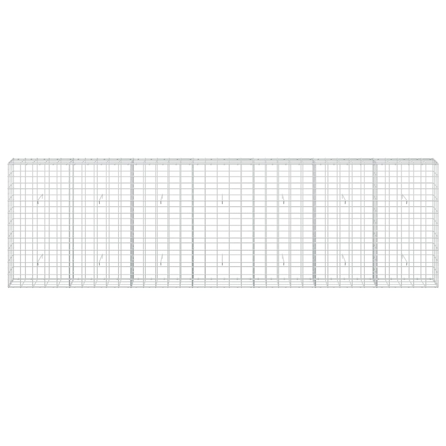 vidaXL Γκαμπιόν με σύρμα 5 mm και πλέγμα 10x10 cm 350x30x100 εκ