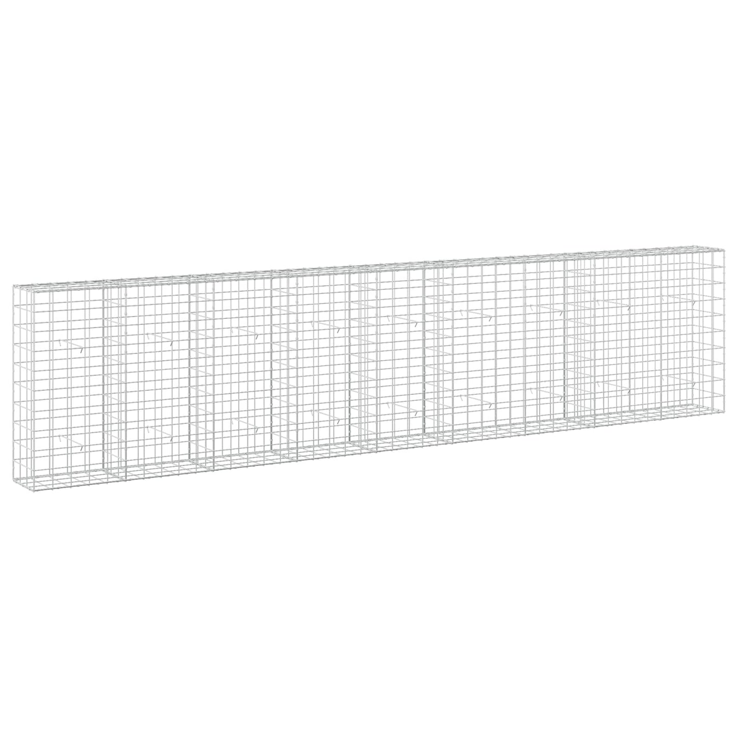 vidaXL Γκαμπιόν με σύρμα 5 mm και πλέγμα 10x10 cm 450x30x100 εκ