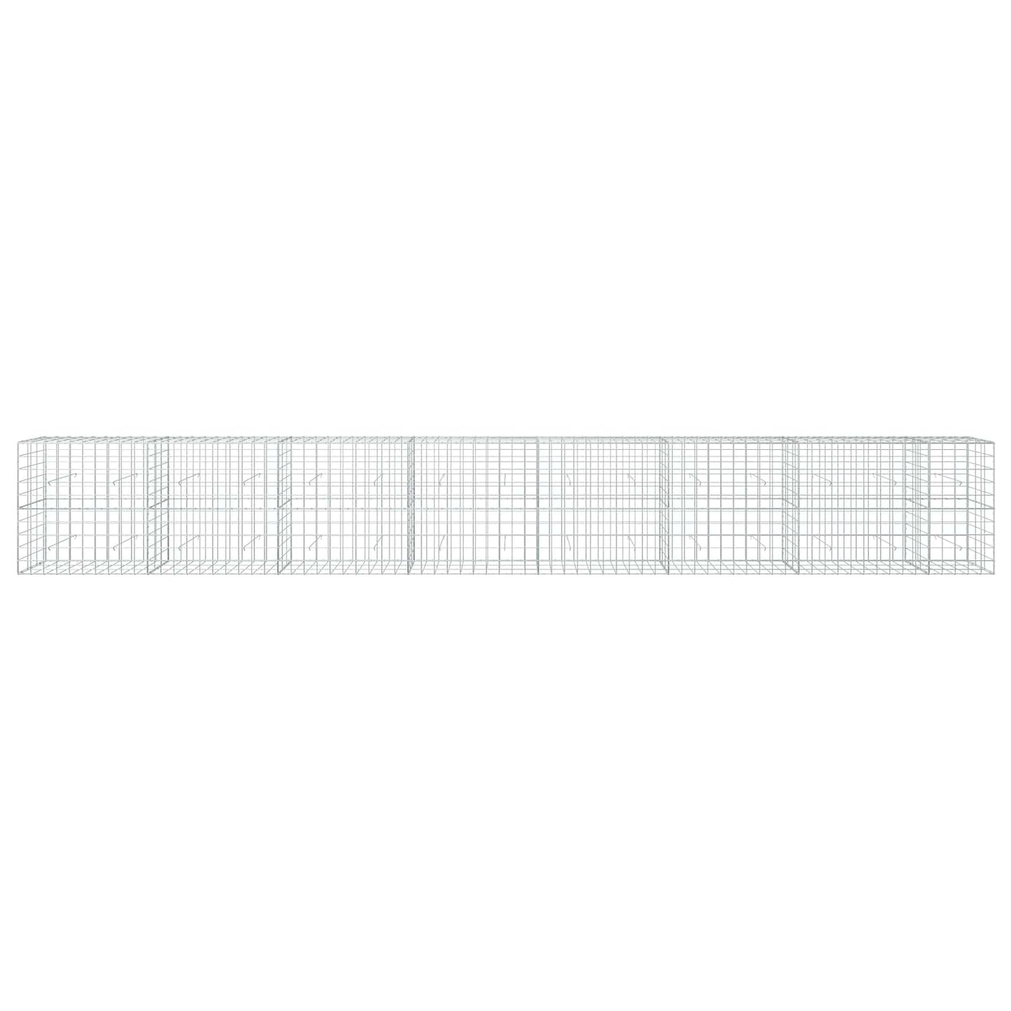 vidaXL Γκαμπιόν με σύρμα 5 mm και πλέγμα 10x10 cm 750x30x100 εκ