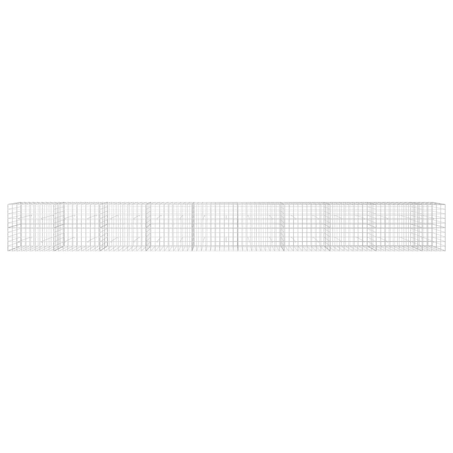 vidaXL Γκαμπιόν με σύρμα 5 mm και πλέγμα 10x10 cm 950x30x100 εκ