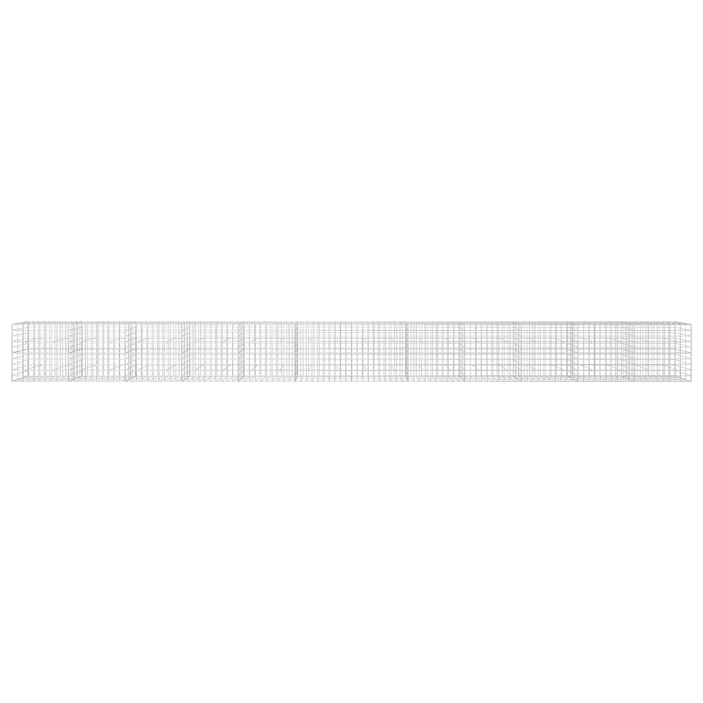 vidaXL Γκαμπιόν με σύρμα 5 mm και πλέγμα 10x10 cm 1200x30x100 εκ