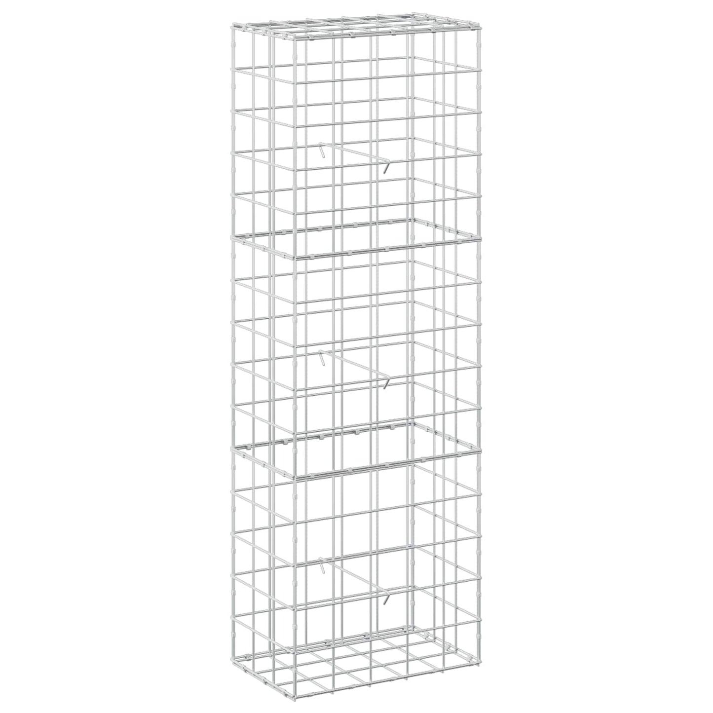 vidaXL Γκαμπιόν με σύρμα 5 mm και πλέγμα 10x10 cm 50x30x150 εκ