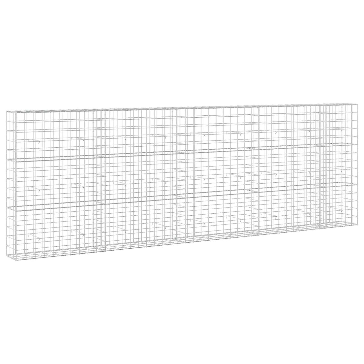 vidaXL Γκαμπιόν με σύρμα 5 mm και πλέγμα 10x10 cm 450x30x150 εκ
