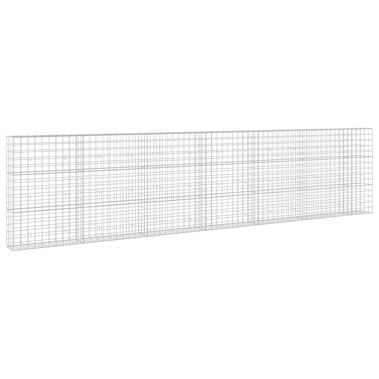 vidaXL Γκαμπιόν με σύρμα 5 mm και πλέγμα 10x10 cm 650x30x150 εκ