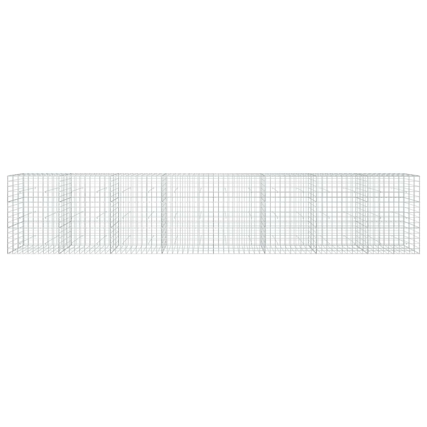 vidaXL Γκαμπιόν με σύρμα 5 mm και πλέγμα 10x10 cm 800x30x150 εκ