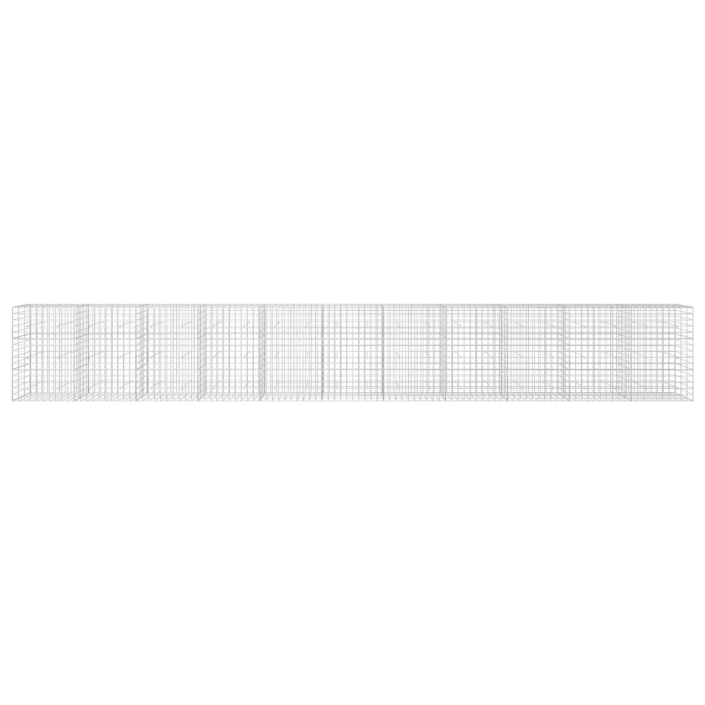vidaXL Γκαμπιόν με σύρμα 5 mm και πλέγμα 10x10 cm 1100x30x150 εκ