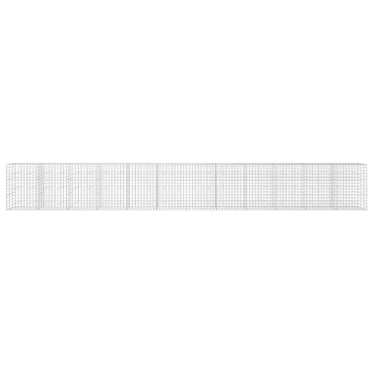 vidaXL Γκαμπιόν με σύρμα 5 mm και πλέγμα 10x10 cm 1200x30x150 εκ