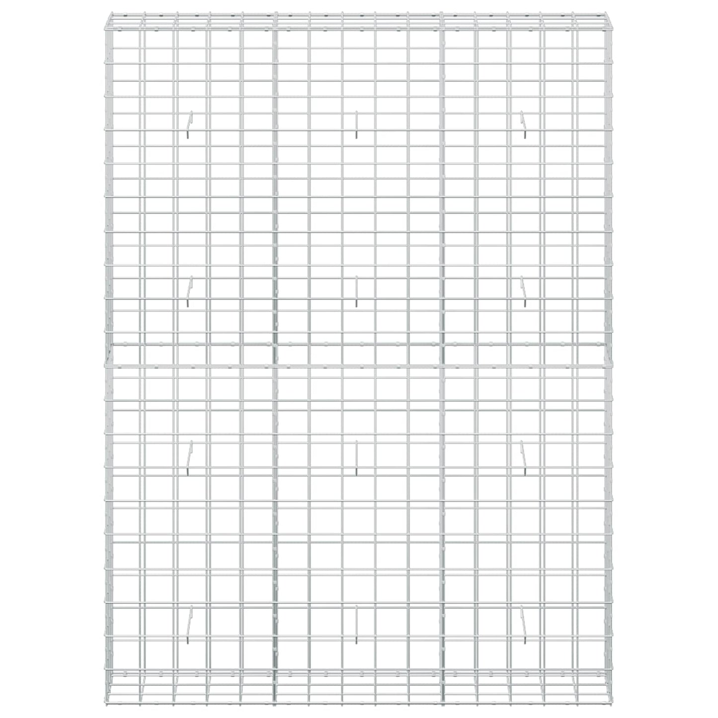 vidaXL Γκαμπιόν με σύρμα 5 mm και πλέγμα 10x10 cm 150x30x200 εκ