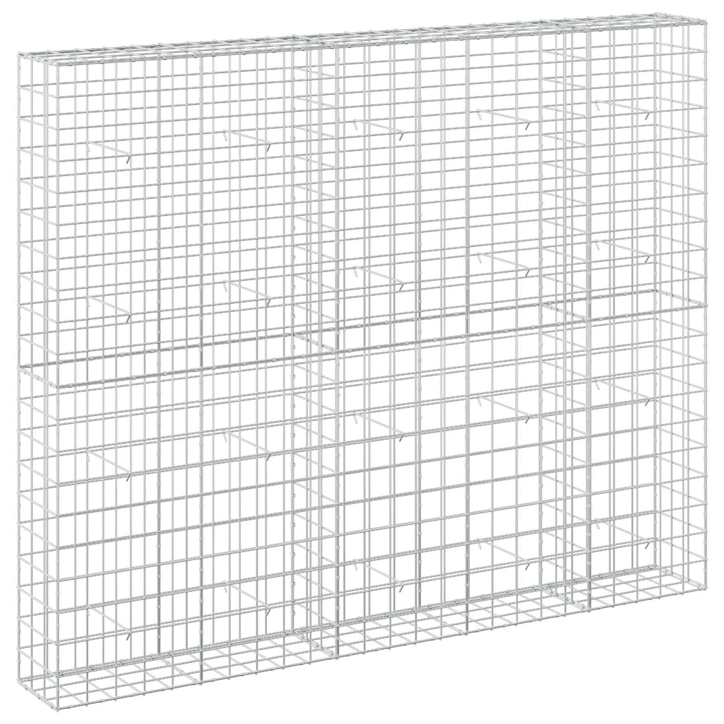 vidaXL Γκαμπιόν με σύρμα 5 mm και πλέγμα 10x10 cm 250x30x200 εκ.