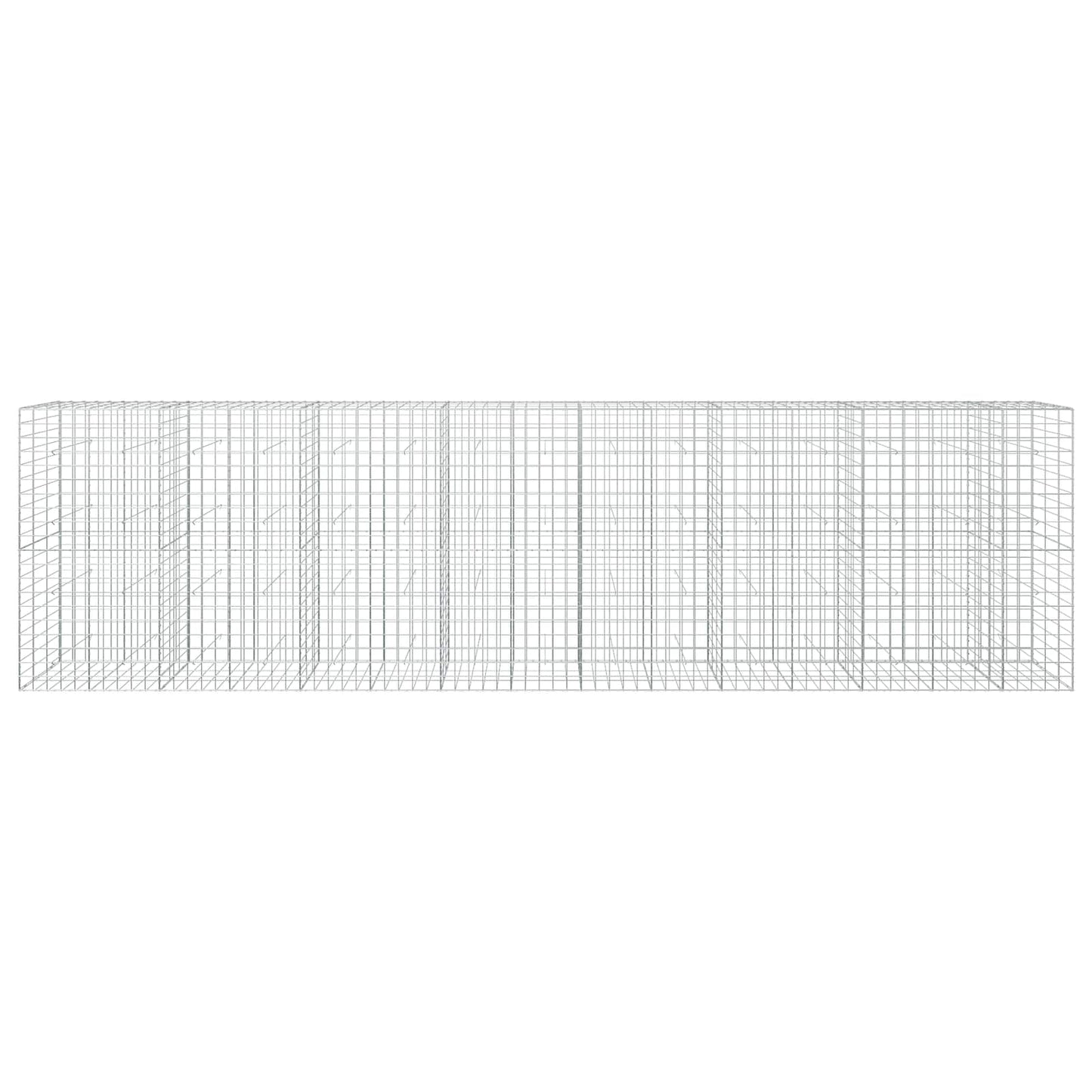 vidaXL Γκαμπιόν με σύρμα 5 mm και πλέγμα 10x10 cm 750x30x200 εκ