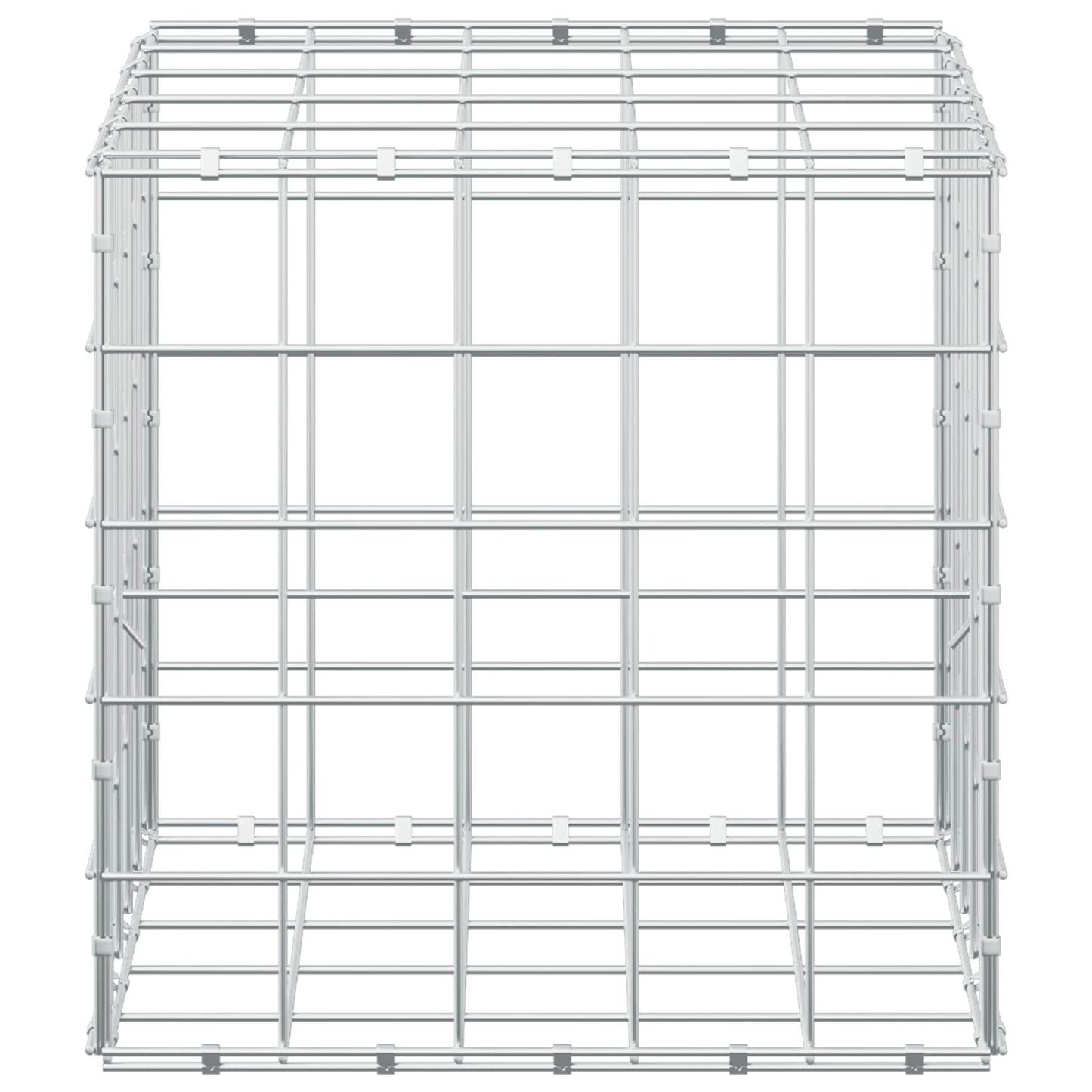 vidaXL Γκαμπιόν με σύρμα 5 mm και πλέγμα 10x10 cm 50x50x50 εκ.