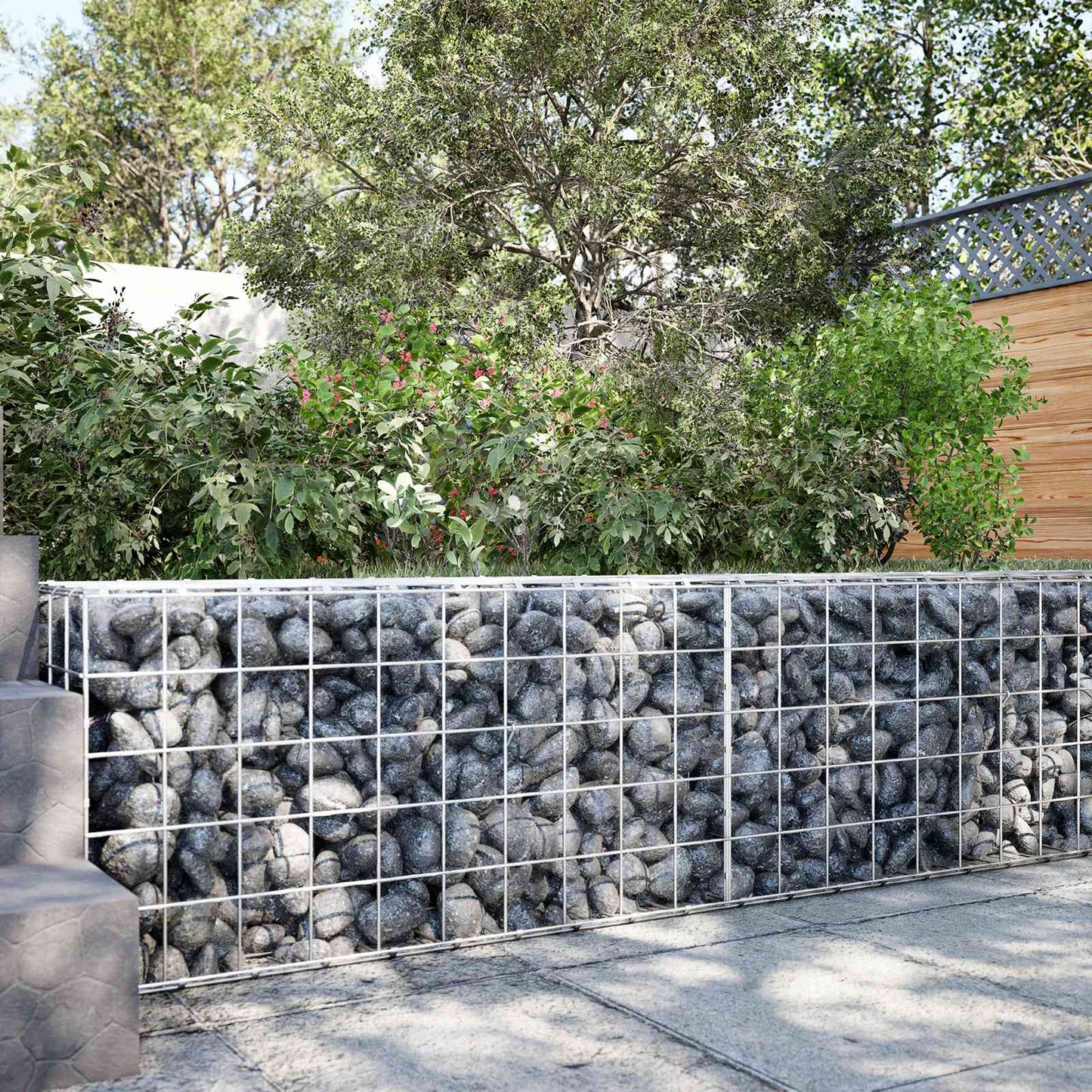vidaXL Γκαμπιόν με σύρμα 5 mm και πλέγμα 10x10 cm 100x50x50 εκ