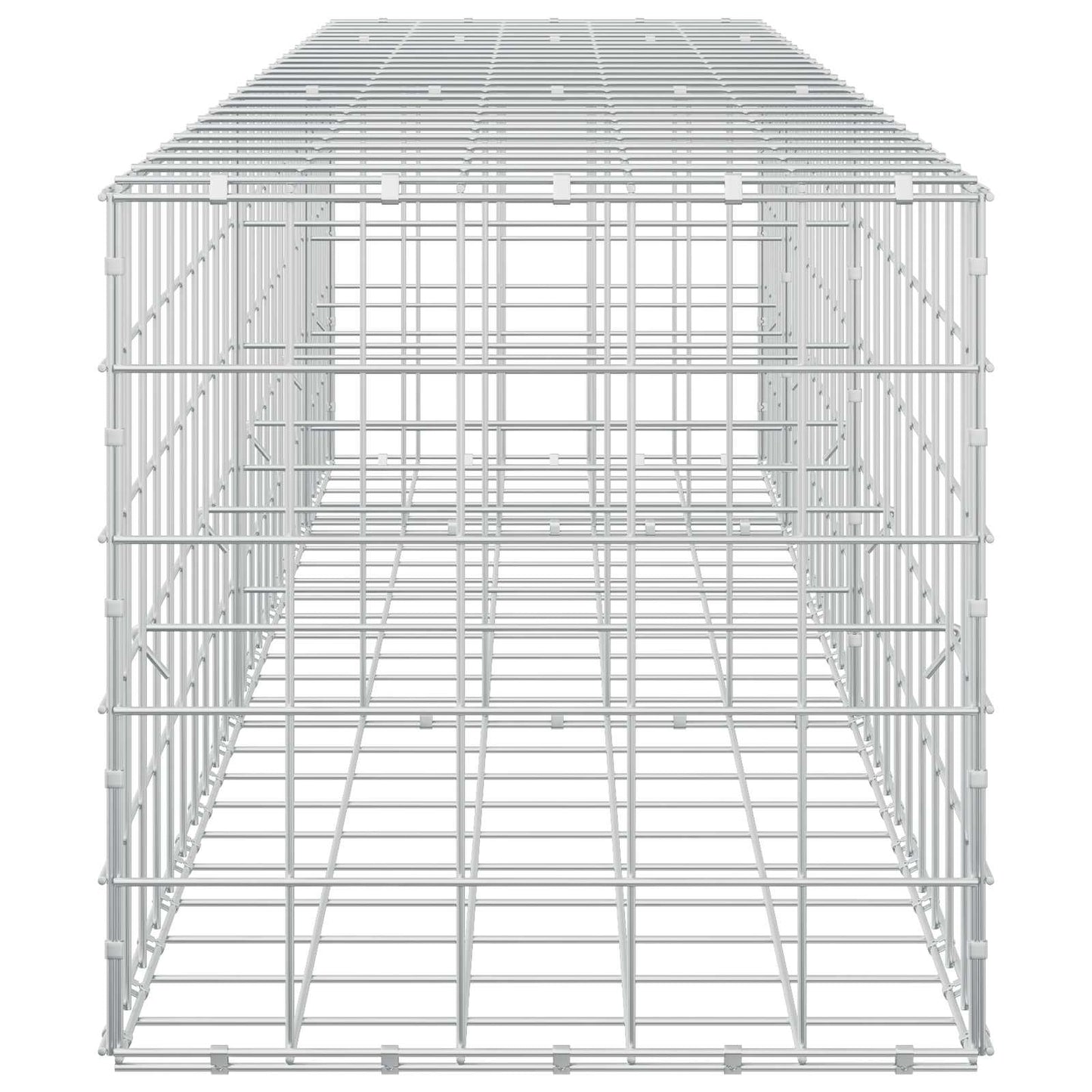 vidaXL Γκαμπιόν με σύρμα 5 mm και πλέγμα 10x10 cm 250x50x50 εκ