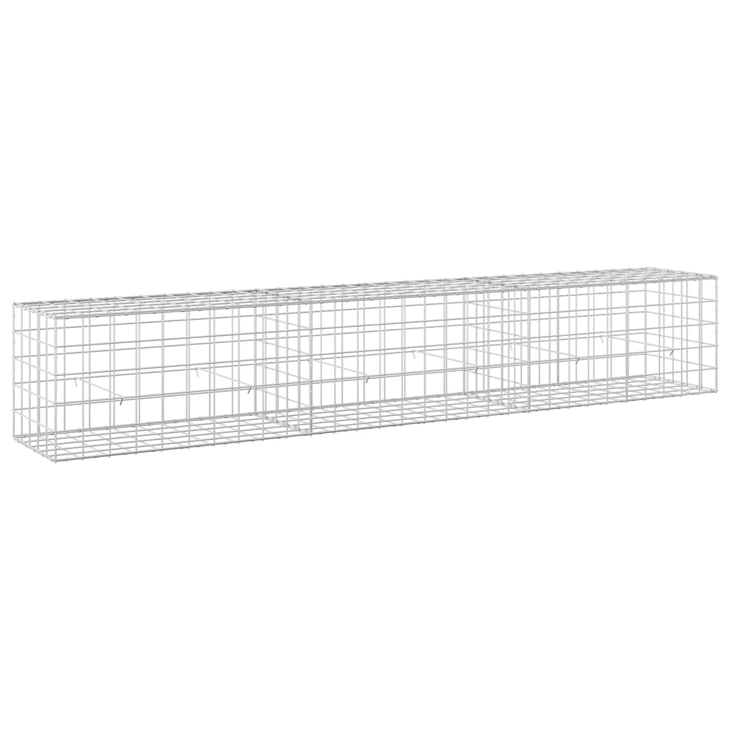 vidaXL Γκαμπιόν με σύρμα 5 mm και πλέγμα 10x10 cm 300x50x50 εκ