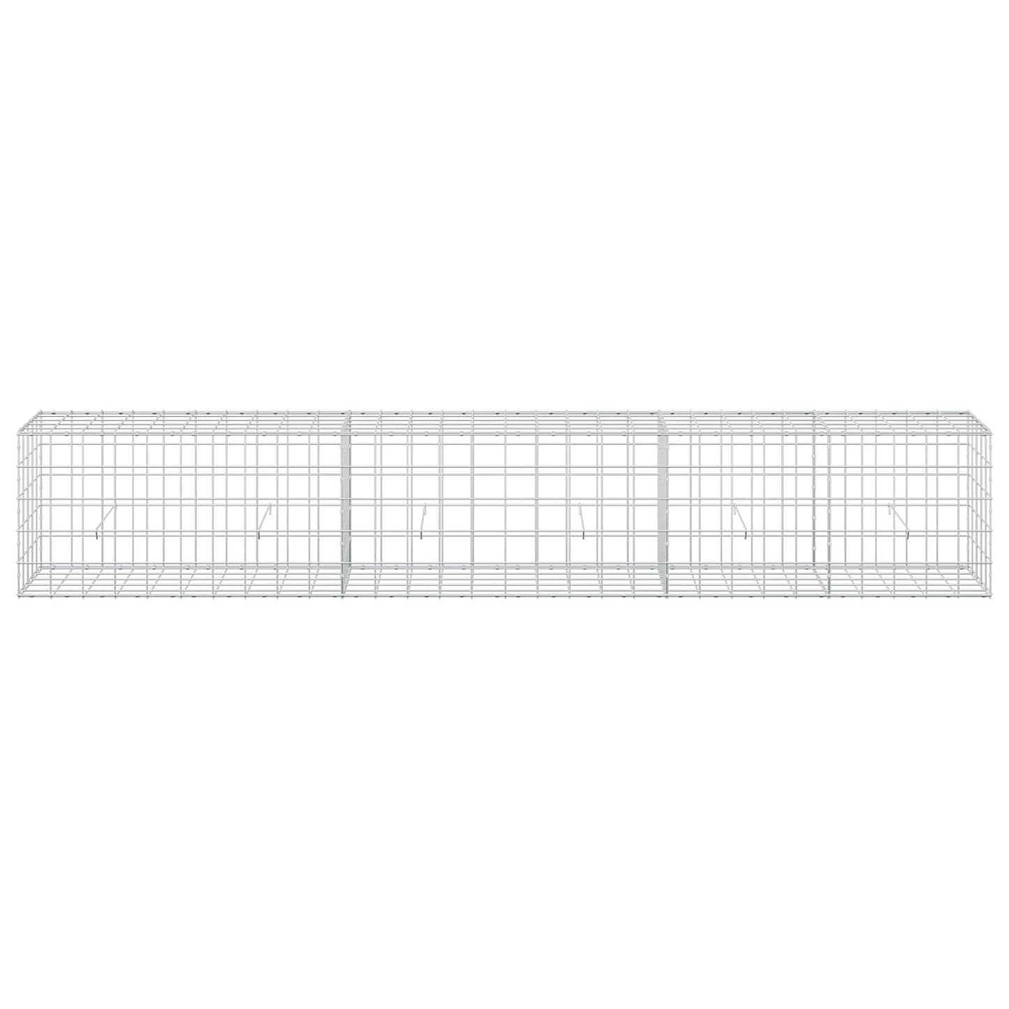 vidaXL Γκαμπιόν με σύρμα 5 mm και πλέγμα 10x10 cm 300x50x50 εκ