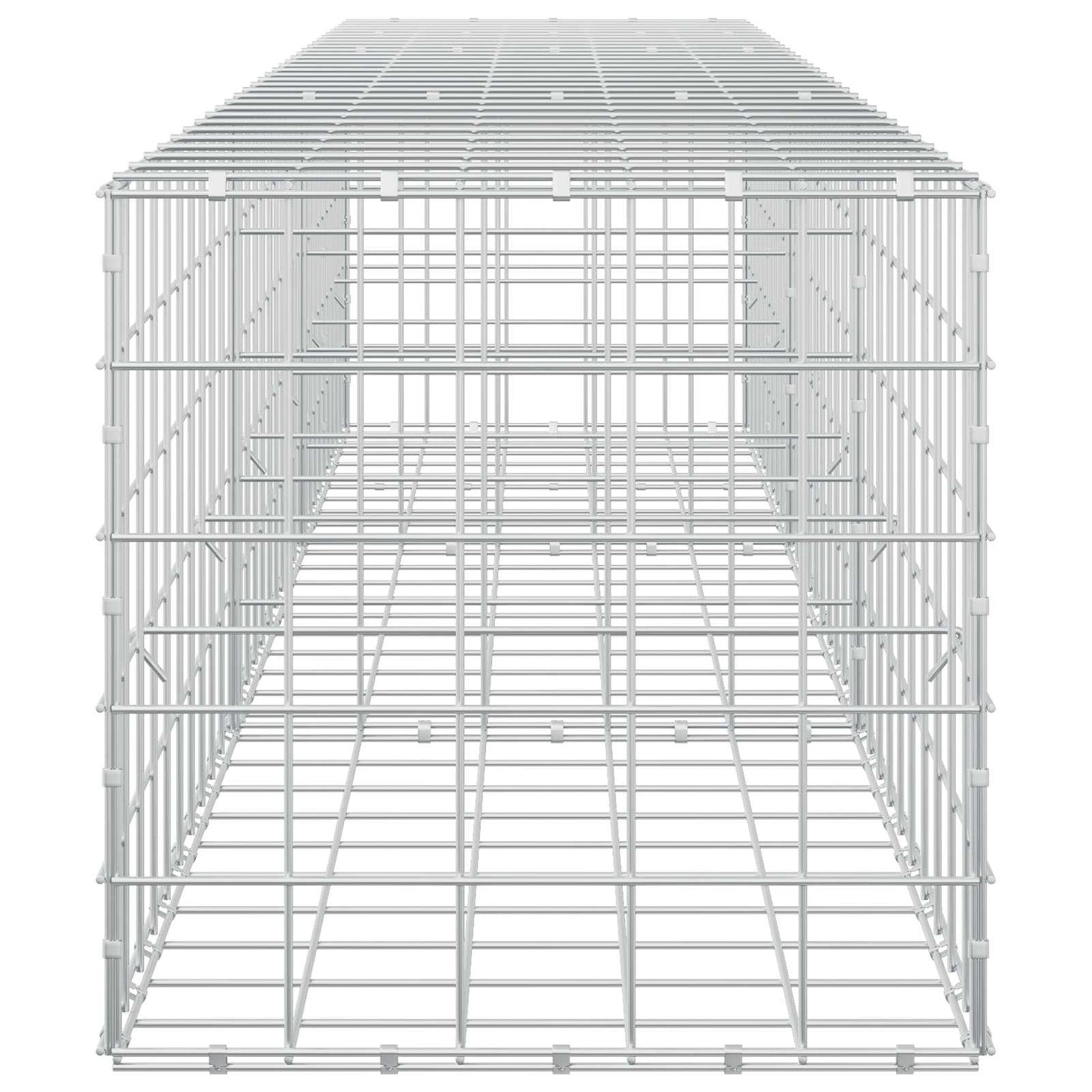 vidaXL Γκαμπιόν με σύρμα 5 mm και πλέγμα 10x10 cm 300x50x50 εκ