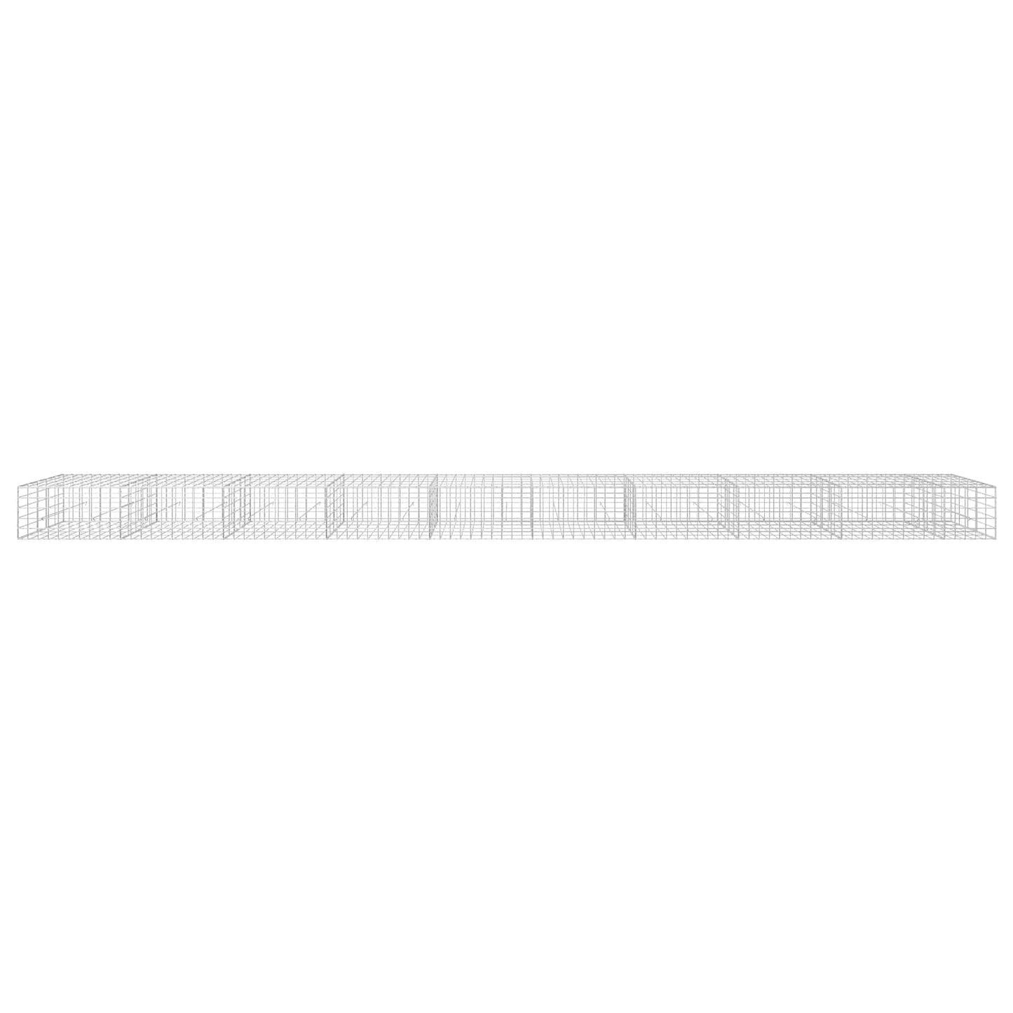 vidaXL Γκαμπιόν με σύρμα 5 mm και πλέγμα 10x10 cm 950x50x50 εκ
