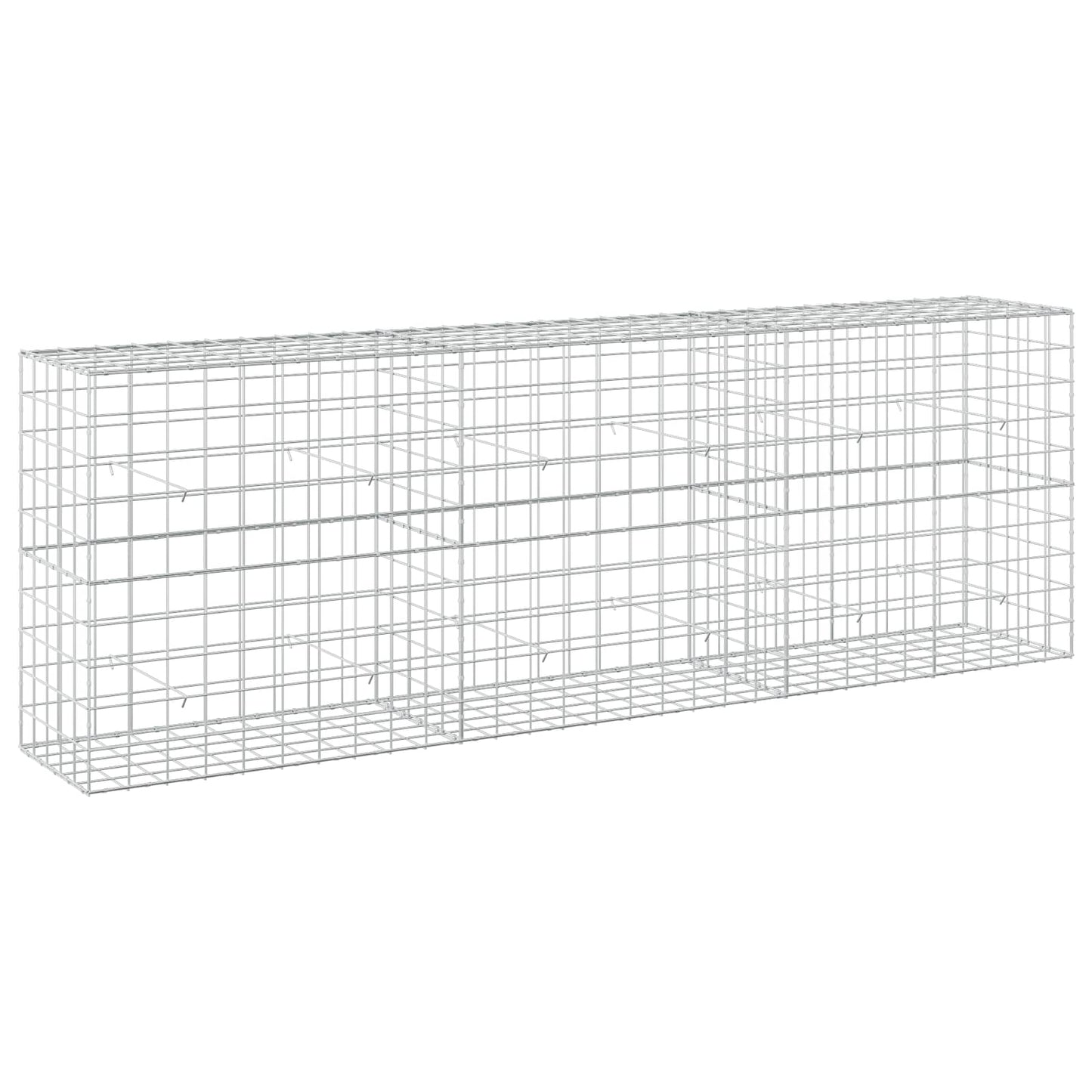 vidaXL Γκαμπιόν με σύρμα 5 mm και πλέγμα 10x10 cm 300x50x100 εκ
