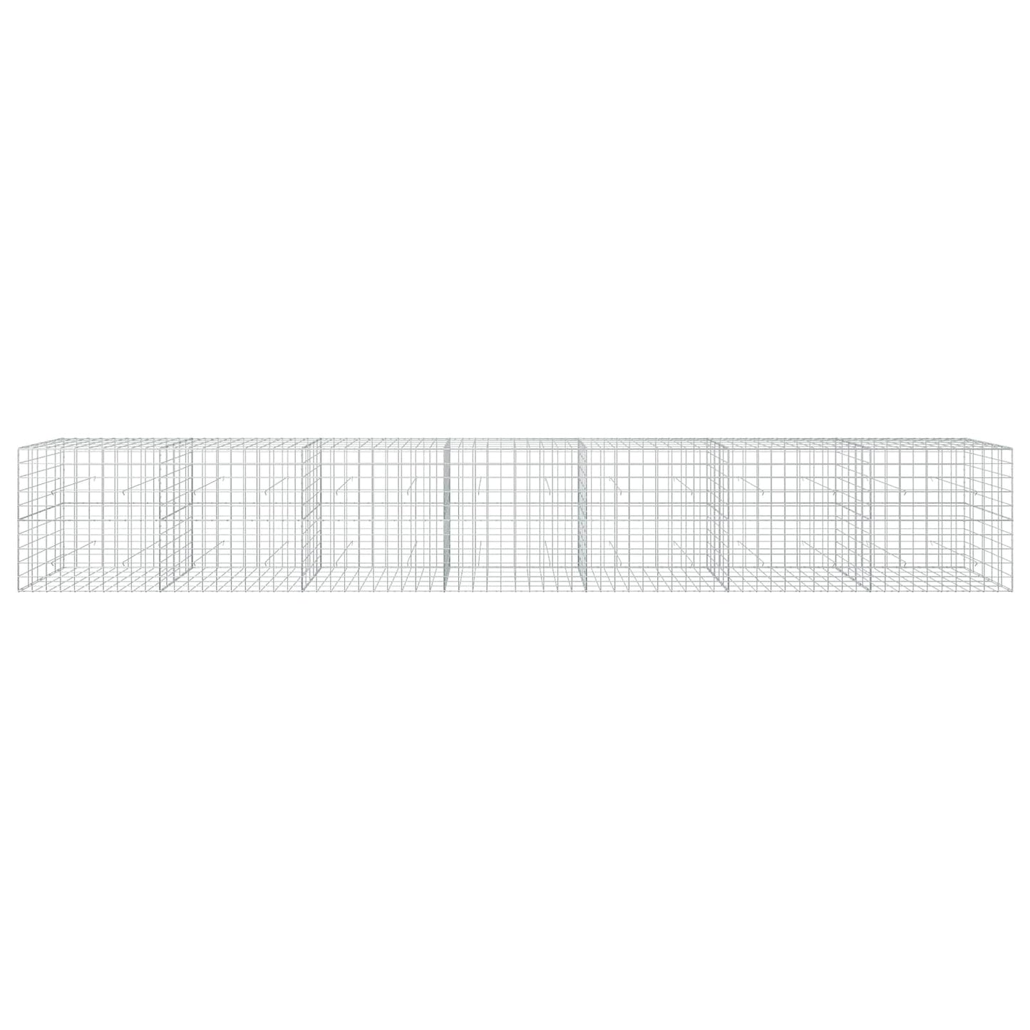 vidaXL Γκαμπιόν με σύρμα 5 mm και πλέγμα 10x10 cm 700x50x100 εκ