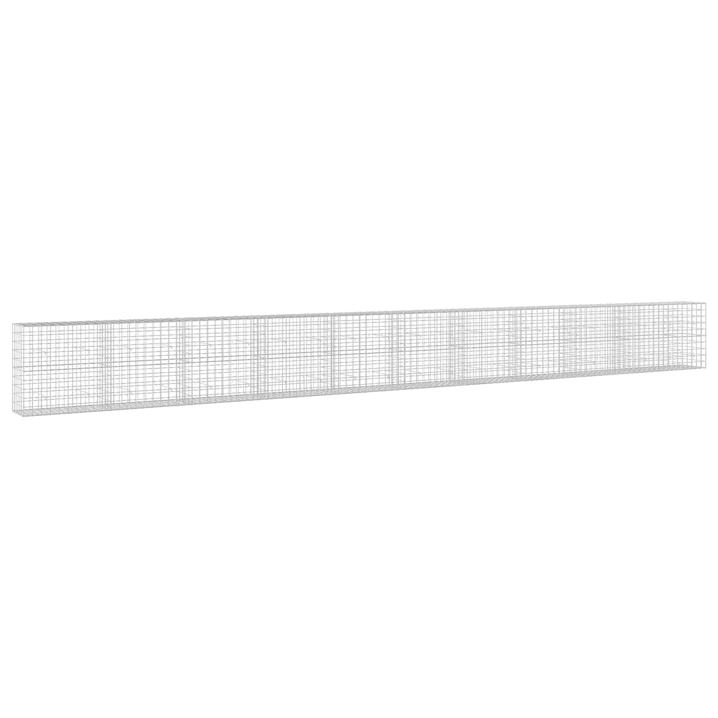 vidaXL Γκαμπιόν με σύρμα 5 mm και πλέγμα 10x10 cm 1050x50x100 εκ