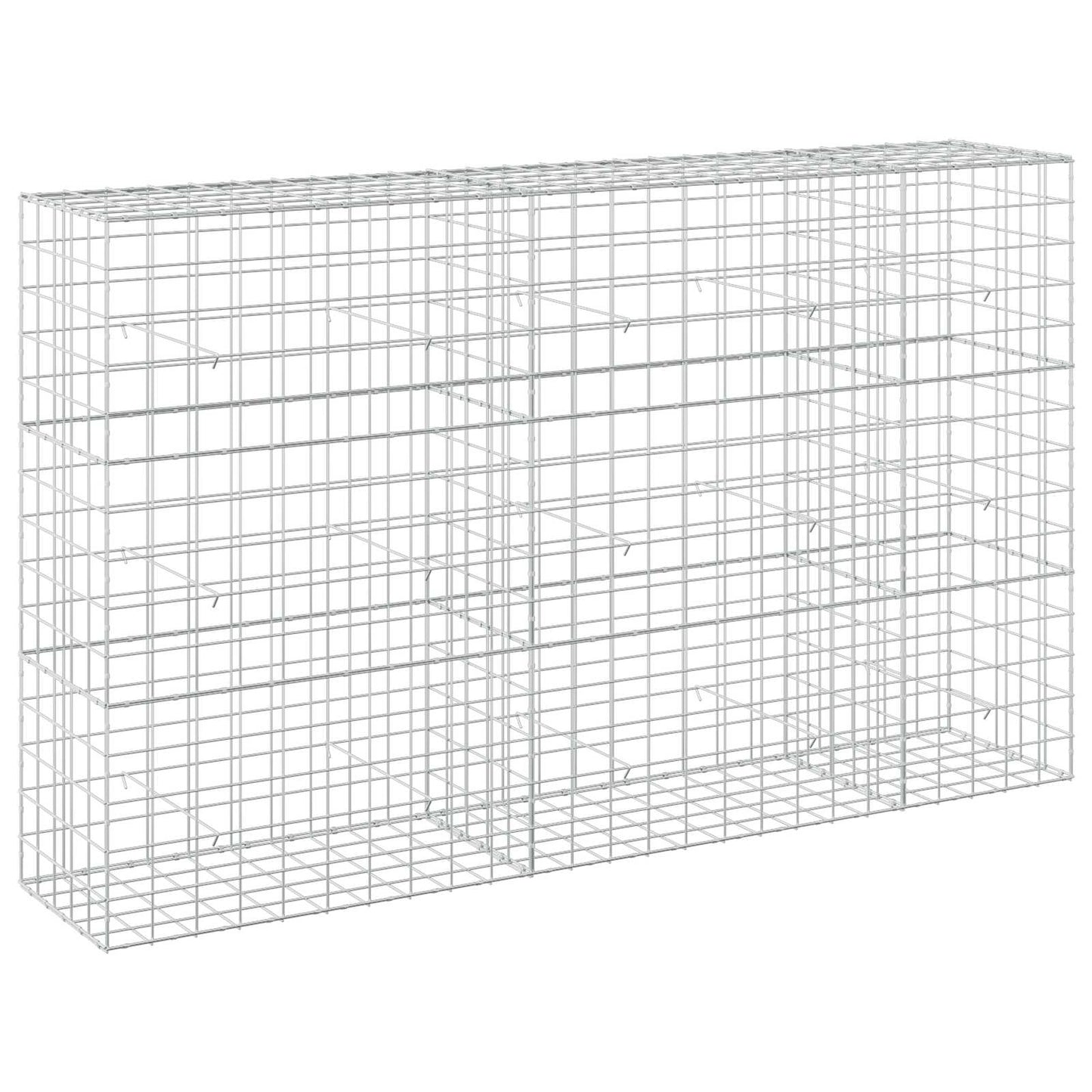 vidaXL Γκαμπιόν με σύρμα 5 mm και πλέγμα 10x10 cm 250x50x150 εκ