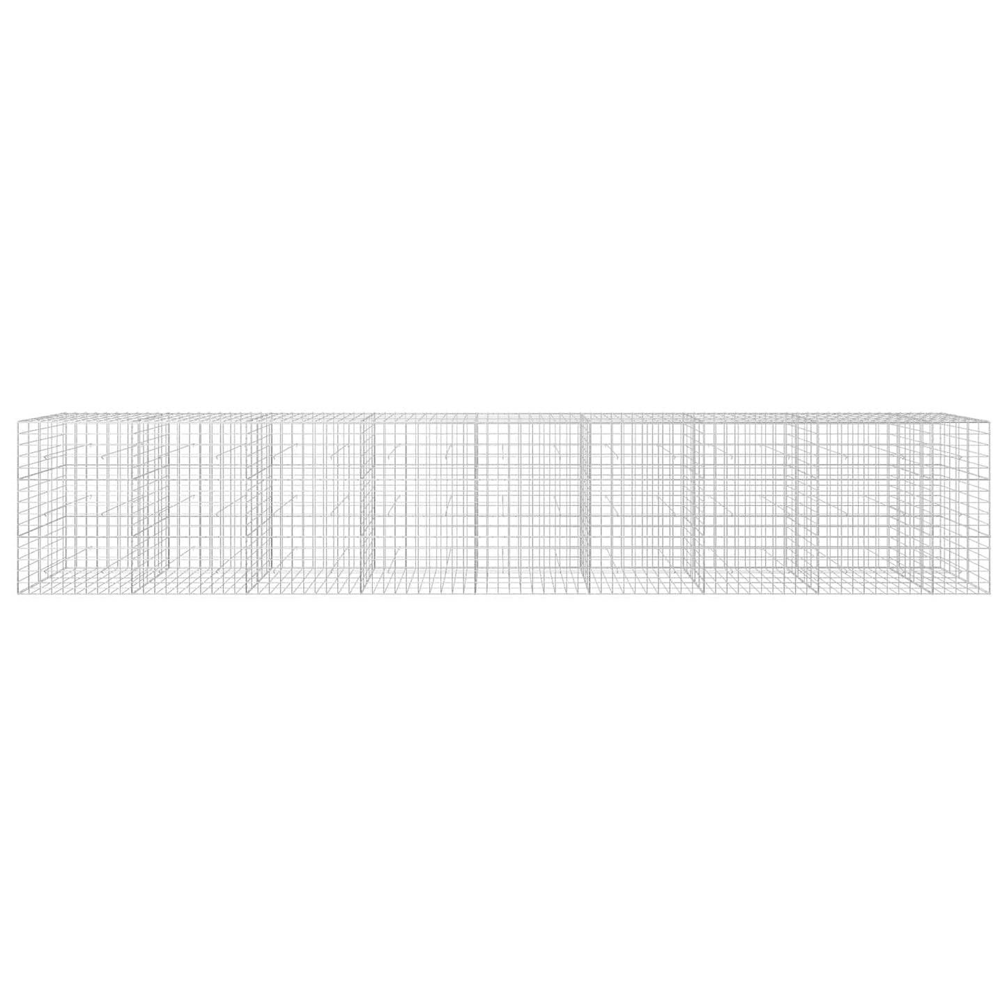 vidaXL Γκαμπιόν με σύρμα 5 mm και πλέγμα 10x10 cm 850x50x150 εκ