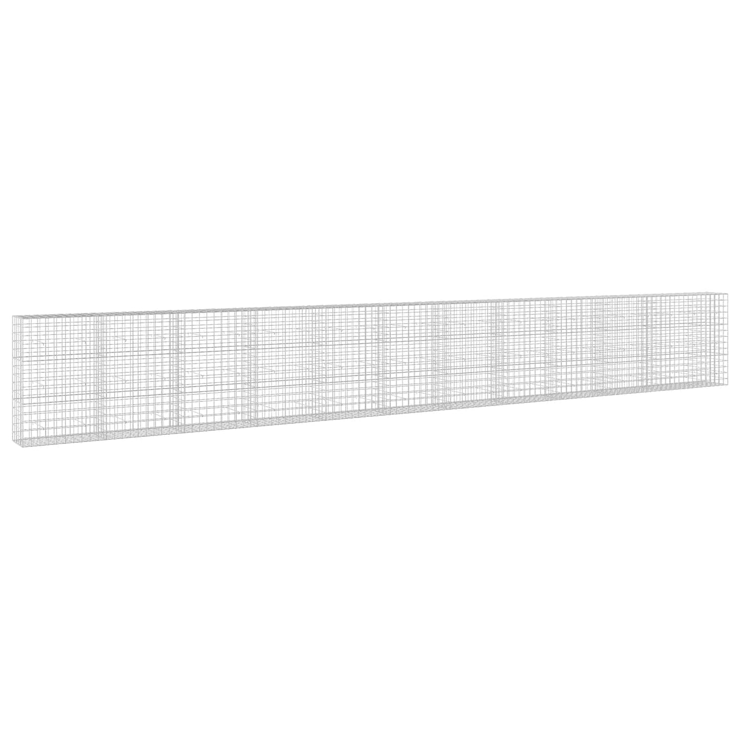 vidaXL Γκαμπιόν με σύρμα 5 mm και πλέγμα 10x10 cm 1150x50x150 εκ