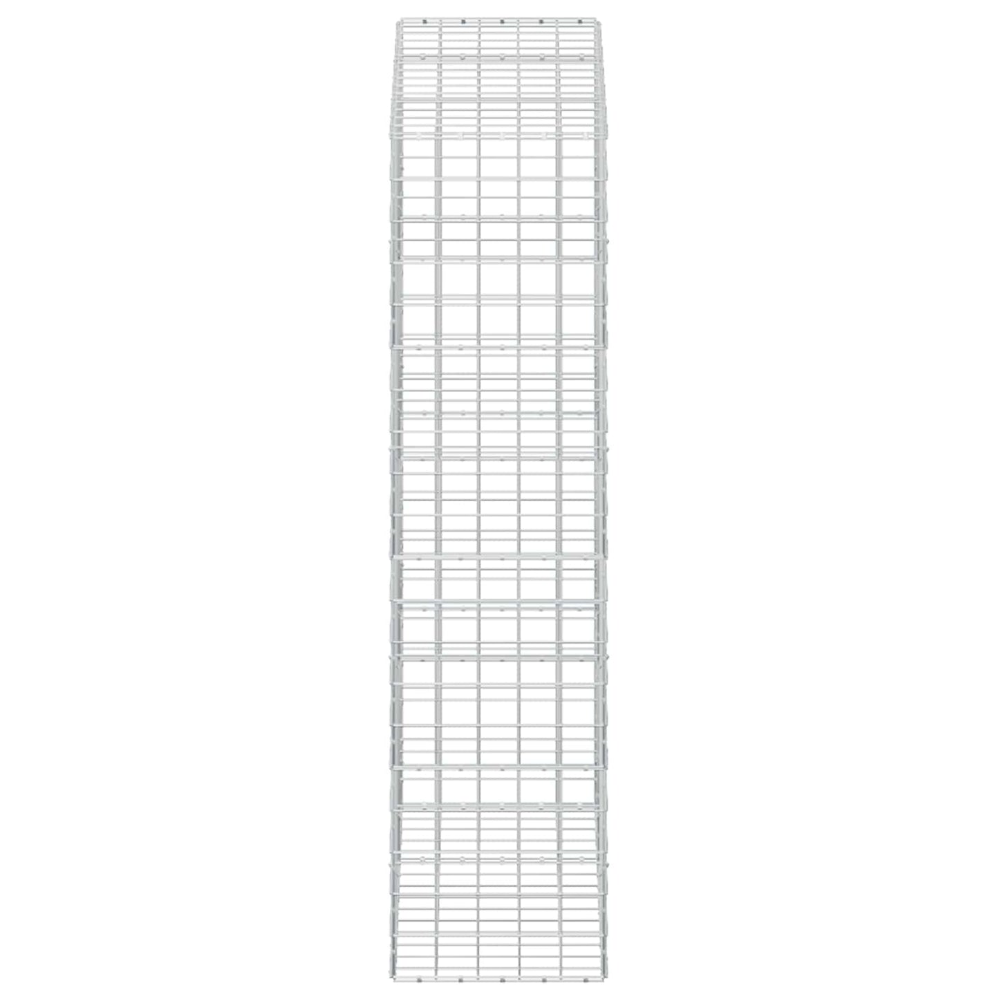 vidaXL Γκαμπιόν με σύρμα 5 mm και πλέγμα 10x10 cm 150x50x200 εκ