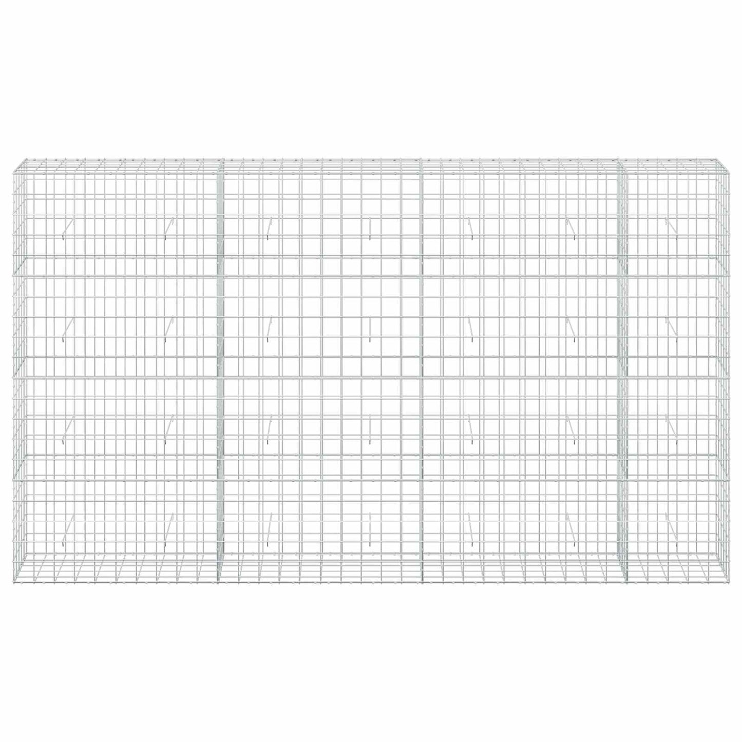 vidaXL Γκαμπιόν με σύρμα 5 mm και πλέγμα 10x10 cm 350x50x200 εκ