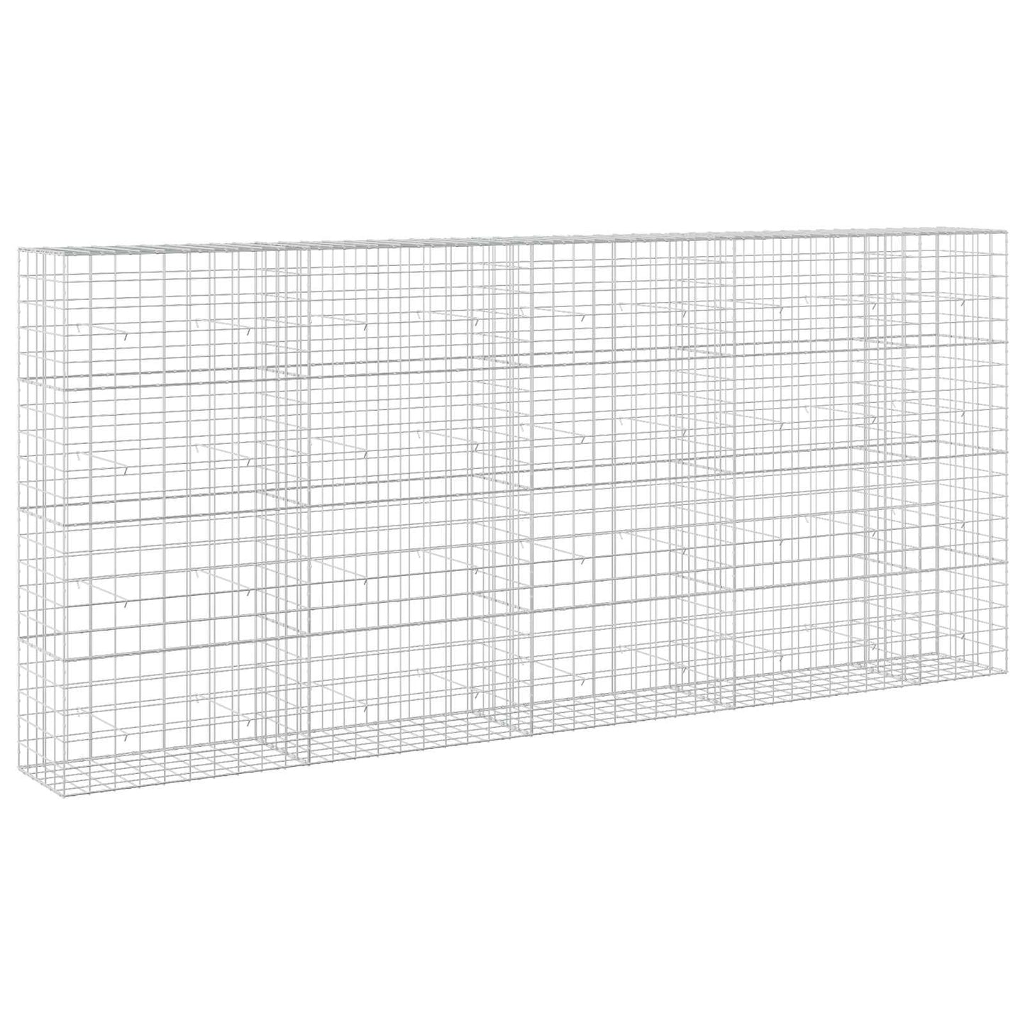 vidaXL Γκαμπιόν με σύρμα 5 mm και πλέγμα 10x10 cm 450x50x200 εκ