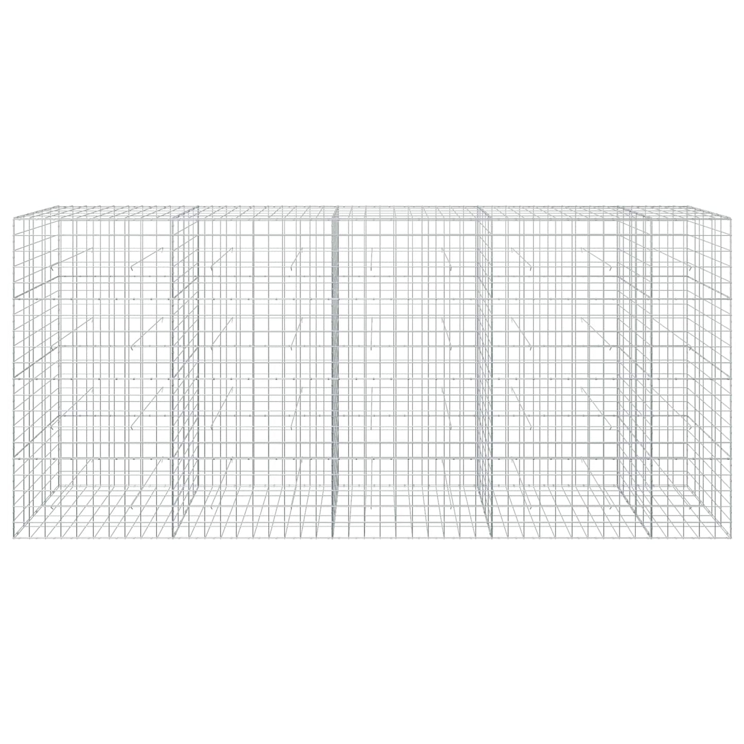 vidaXL Γκαμπιόν με σύρμα 5 mm και πλέγμα 10x10 cm 450x50x200 εκ