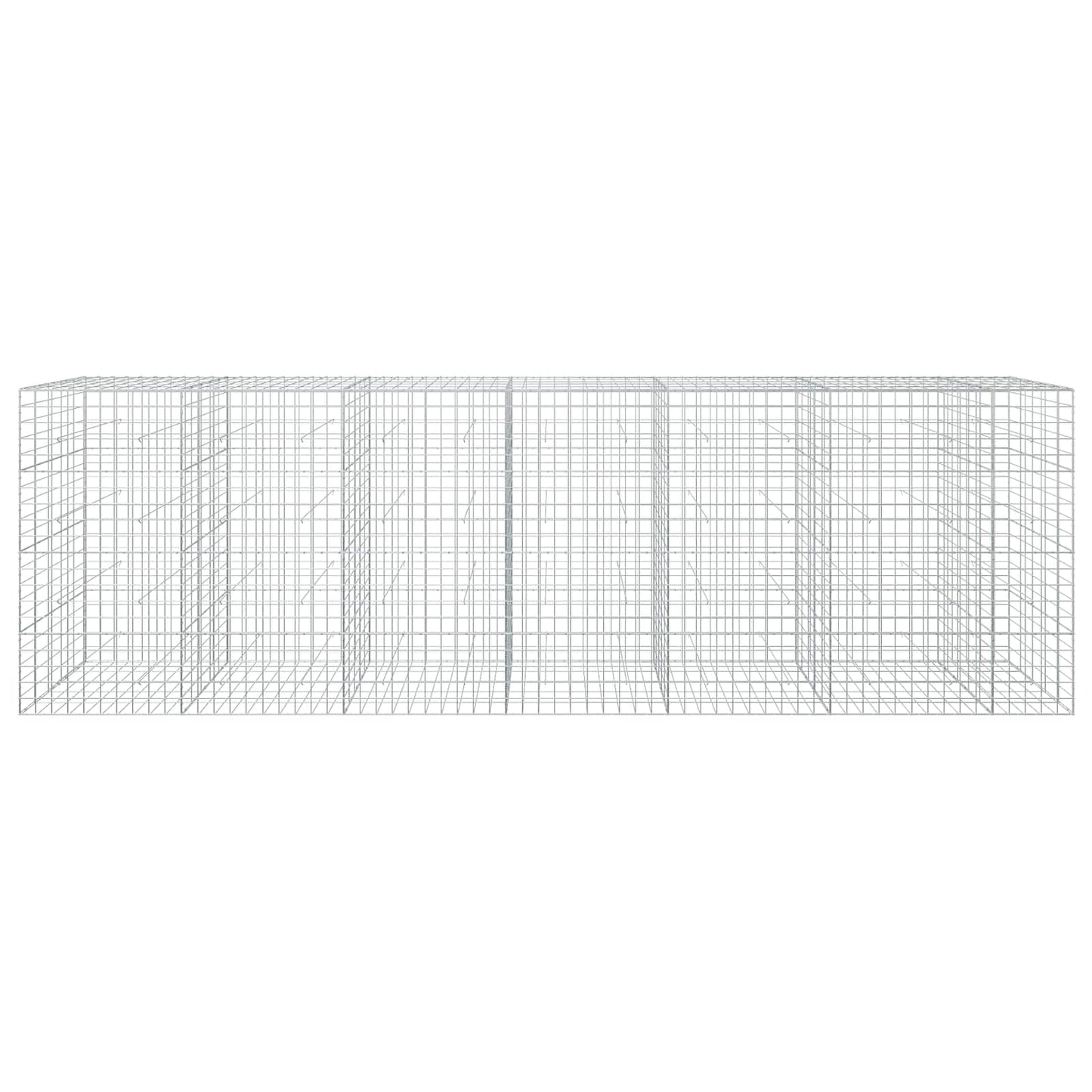 vidaXL Γκαμπιόν με σύρμα 5 mm και πλέγμα 10x10 cm 650x50x200 εκ