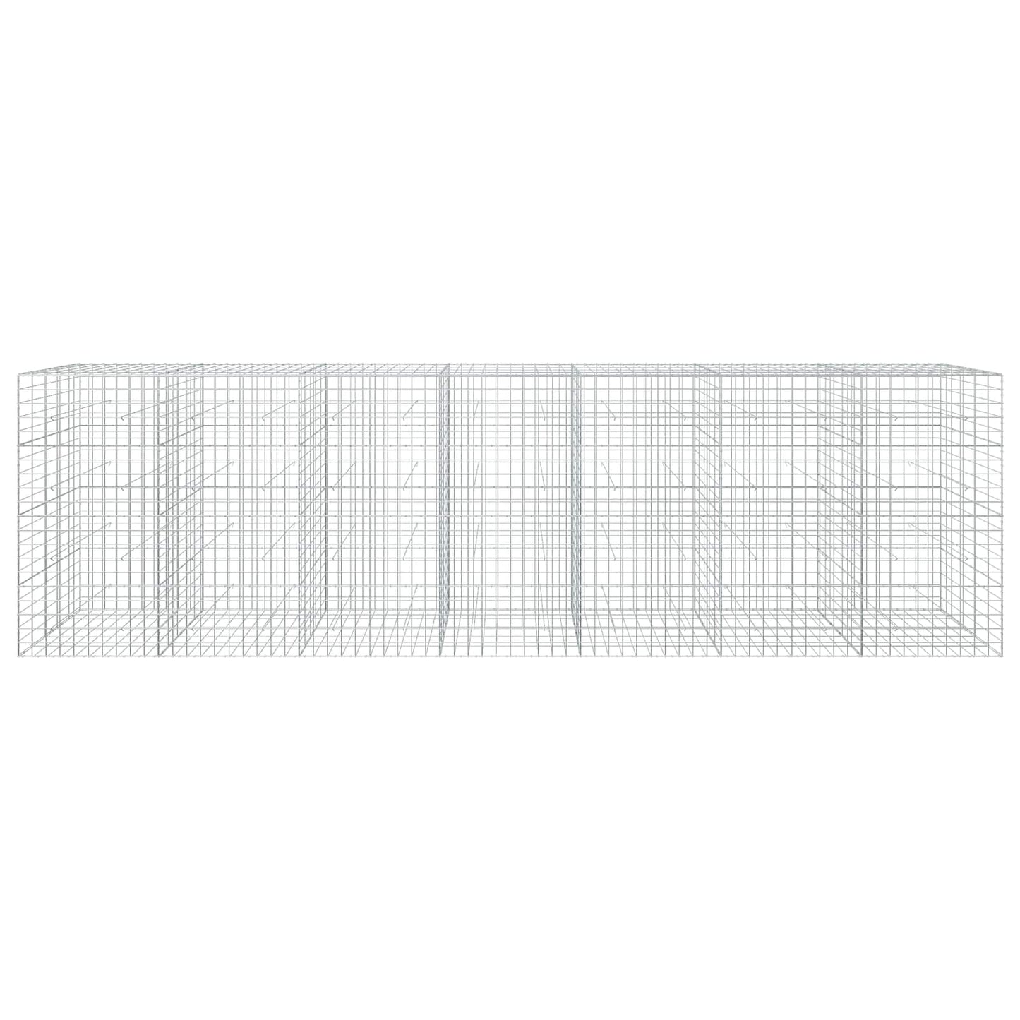 vidaXL Γκαμπιόν με σύρμα 5 mm και πλέγμα 10x10 cm 700x50x200 εκ
