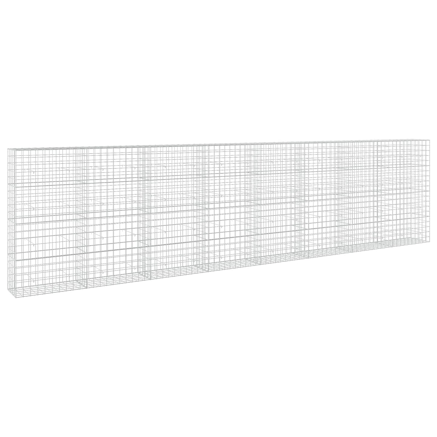 vidaXL Γκαμπιόν με σύρμα 5 mm και πλέγμα 10x10 cm 800x50x200 εκ