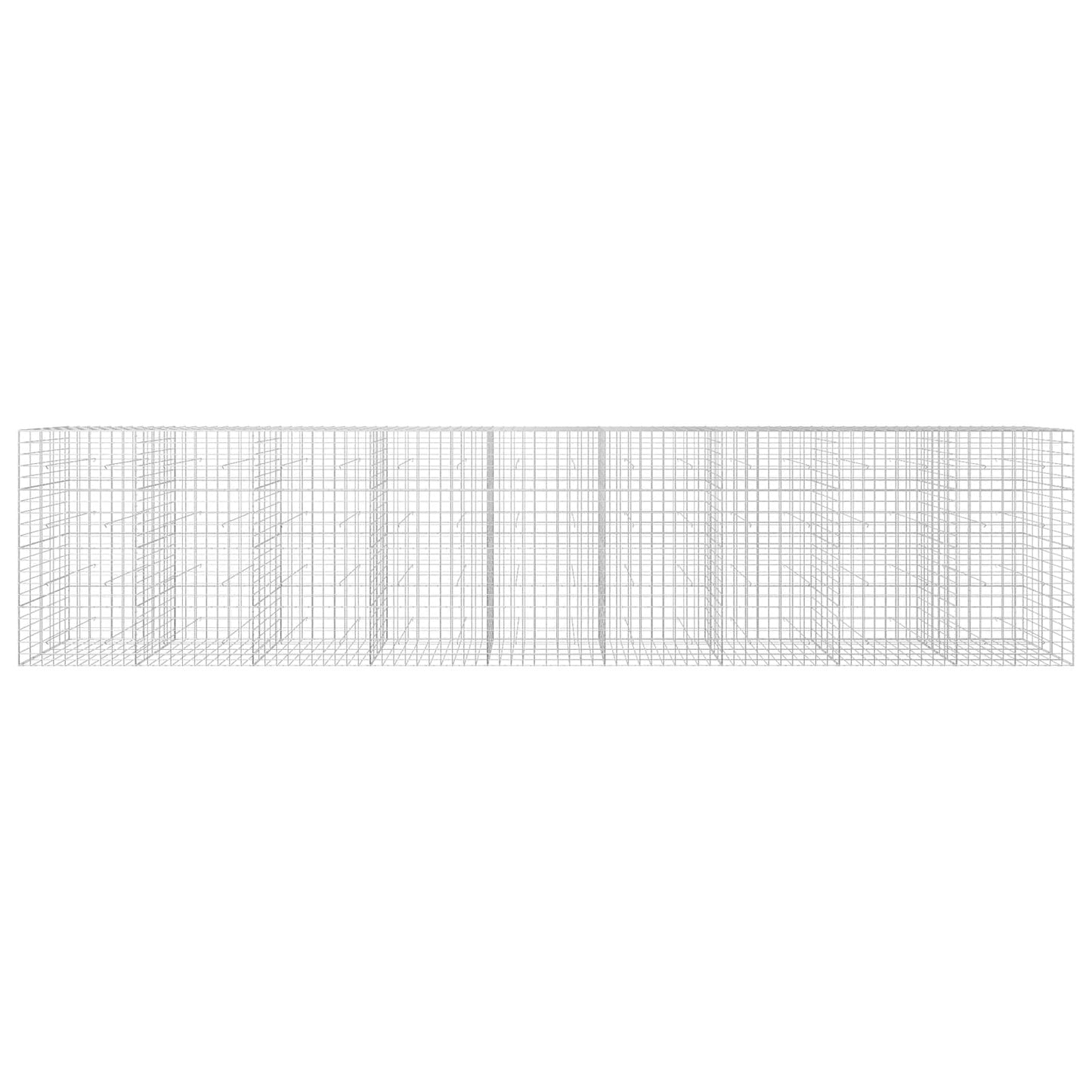 vidaXL Γκαμπιόν με σύρμα 5 mm και πλέγμα 10x10 cm 900x50x200 εκ