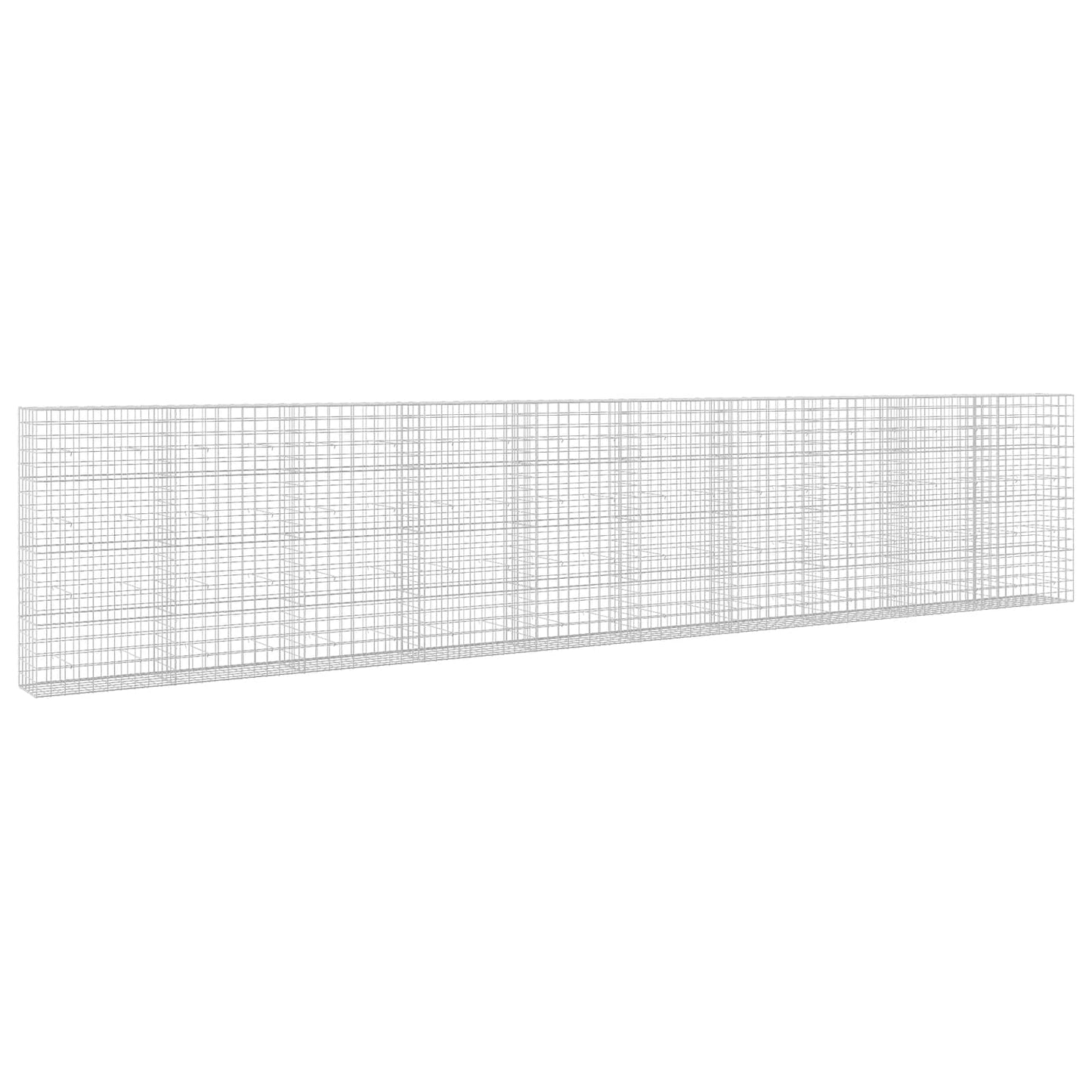 vidaXL Γκαμπιόν με σύρμα 5 mm και πλέγμα 10x10 cm 1000x50x200 εκ