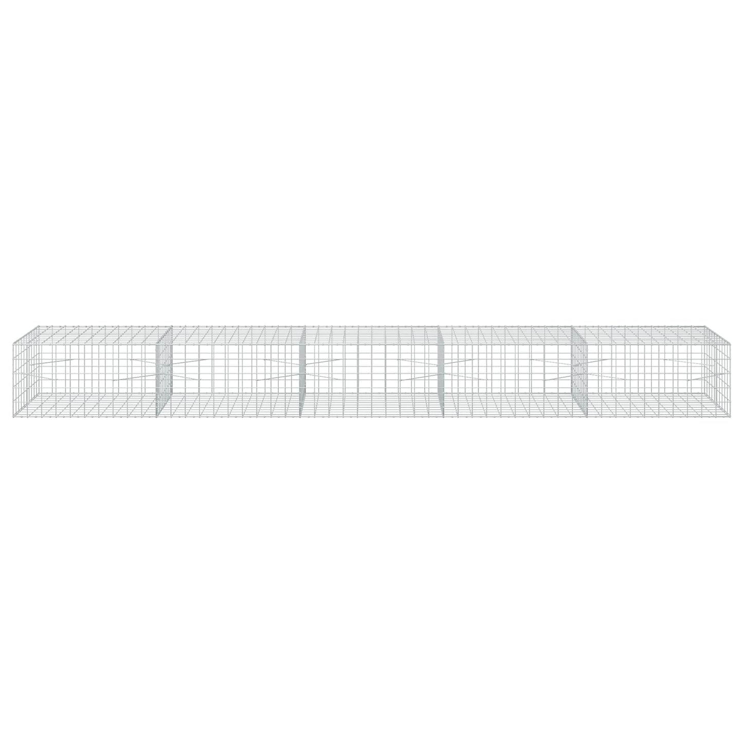 vidaXL Γκαμπιόν με σύρμα 5 mm και πλέγμα 10x10 cm 500x100x50 εκ