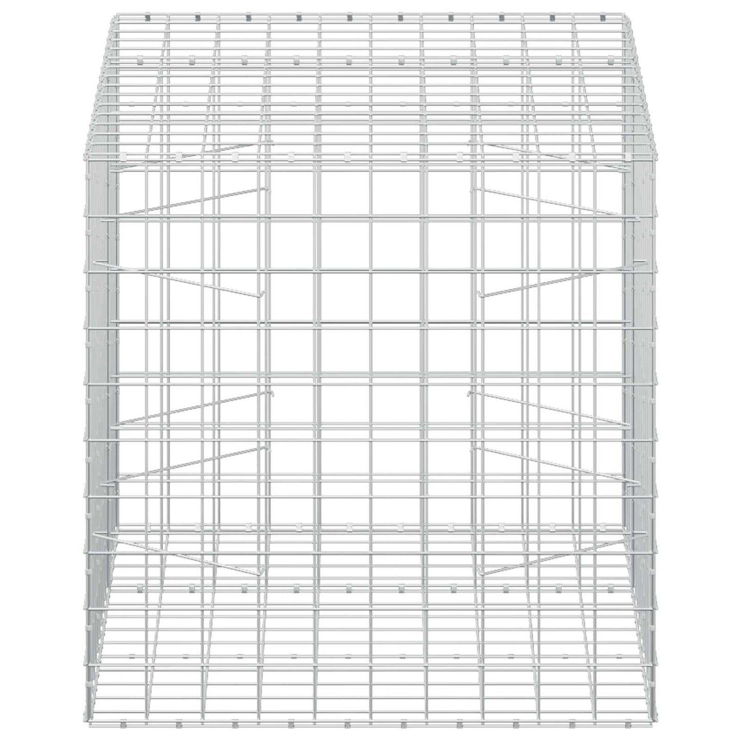 vidaXL Γκαμπιόν με σύρμα 5 mm και πλέγμα 10x10 cm 150x100x100 εκ.