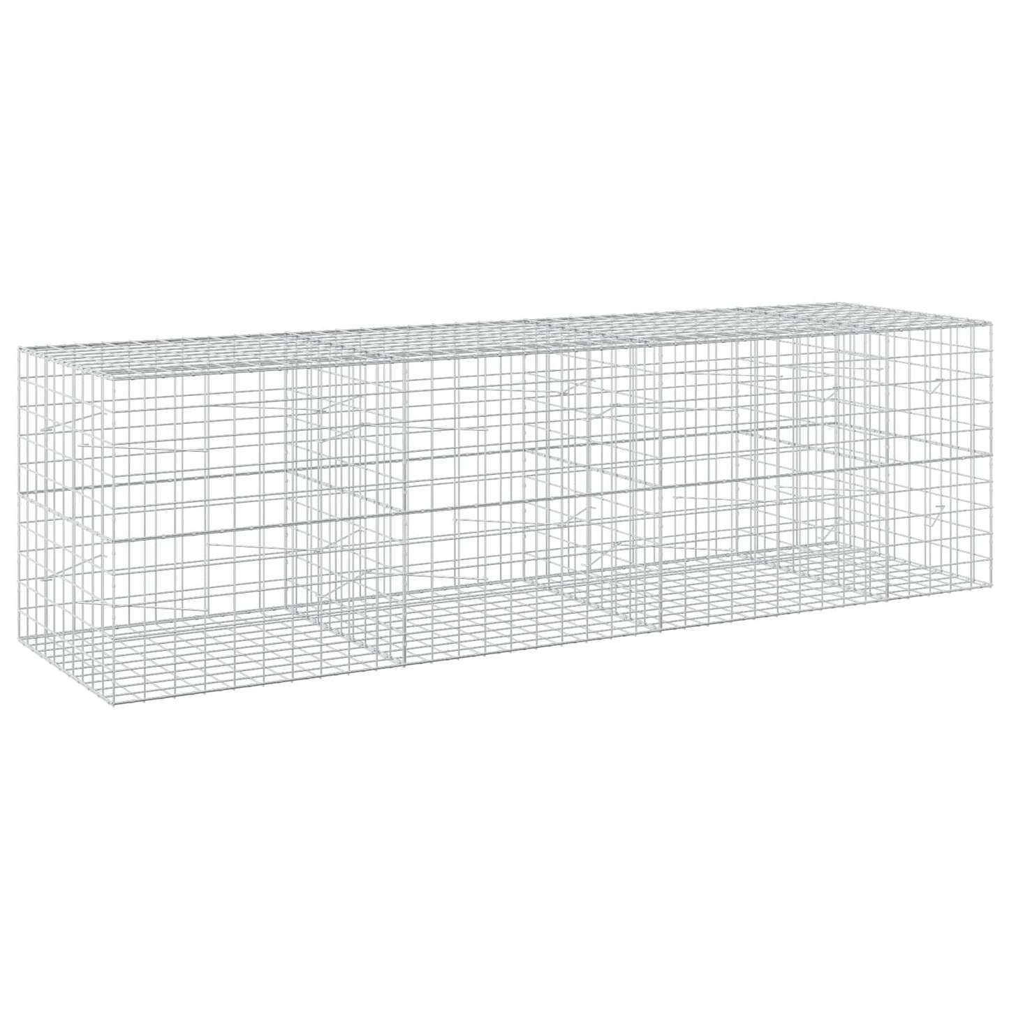 vidaXL Γκαμπιόν με σύρμα 5 mm και πλέγμα 10x10 cm 350x100x100 εκ.