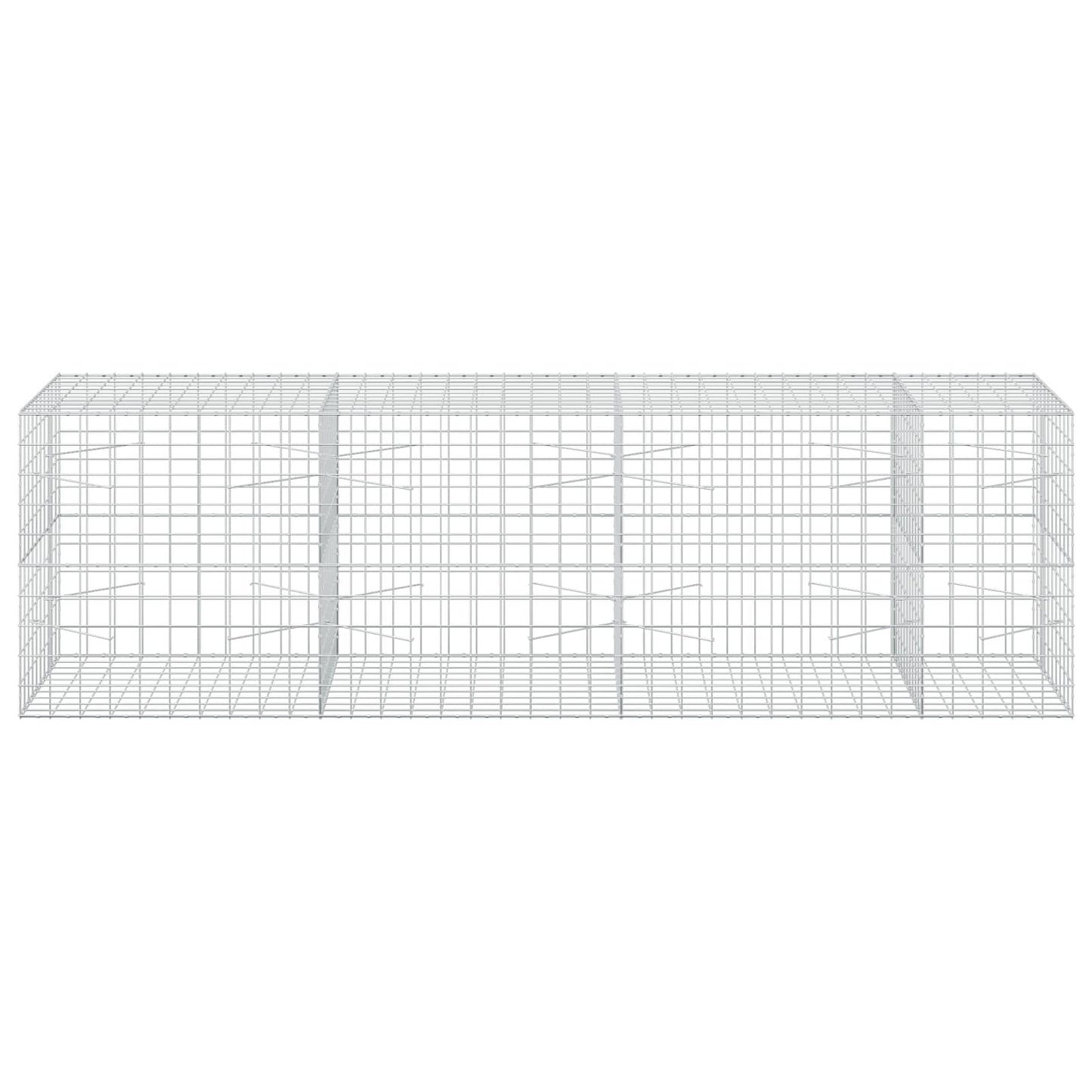 vidaXL Γκαμπιόν με σύρμα 5 mm και πλέγμα 10x10 cm 350x100x100 εκ.