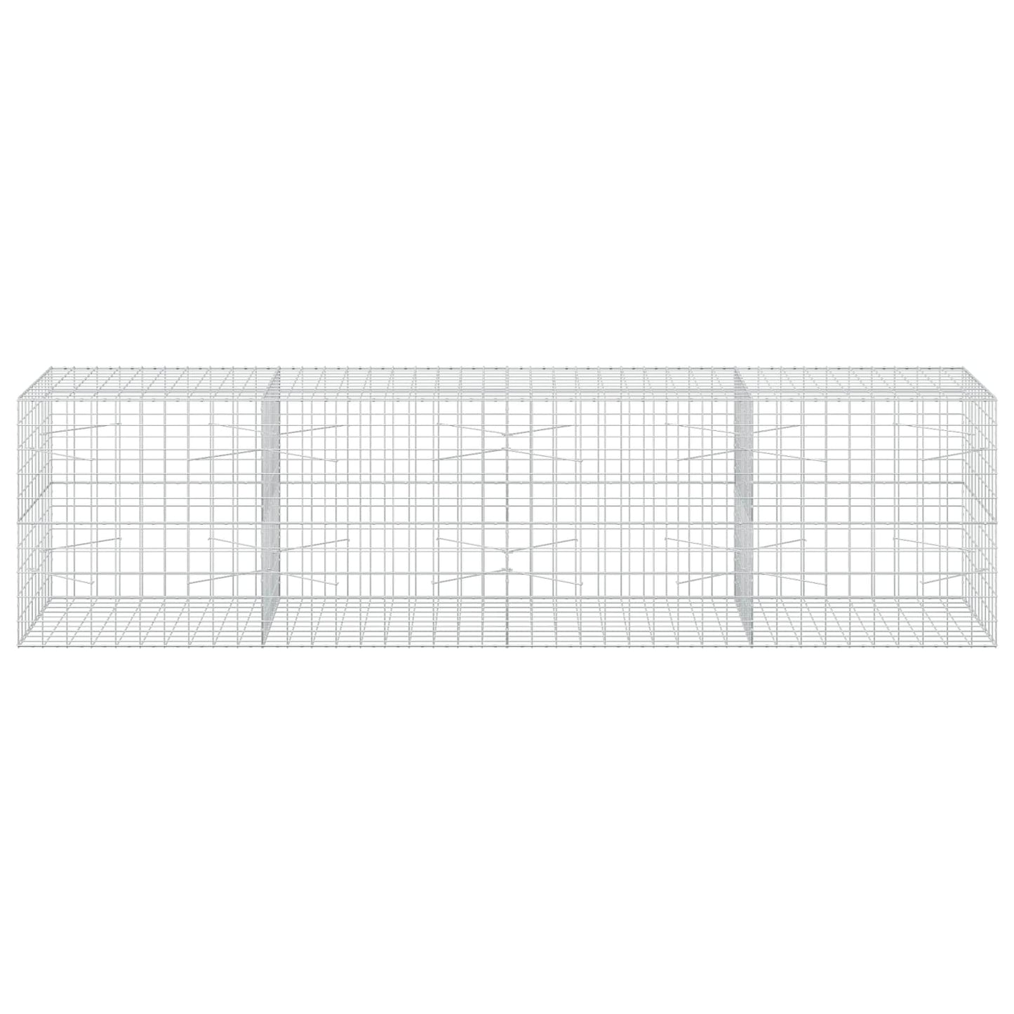 vidaXL Γκαμπιόν με σύρμα 5 mm και πλέγμα 10x10 cm 400x100x100 εκ