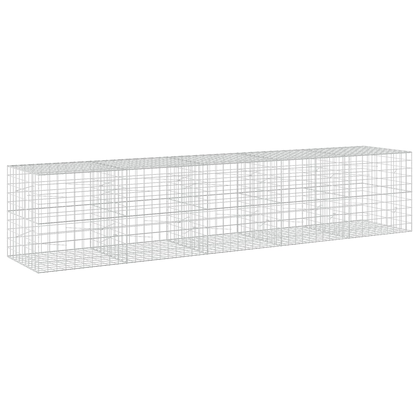 vidaXL Γκαμπιόν με σύρμα 5 mm και πλέγμα 10x10 cm 500x100x100 εκ