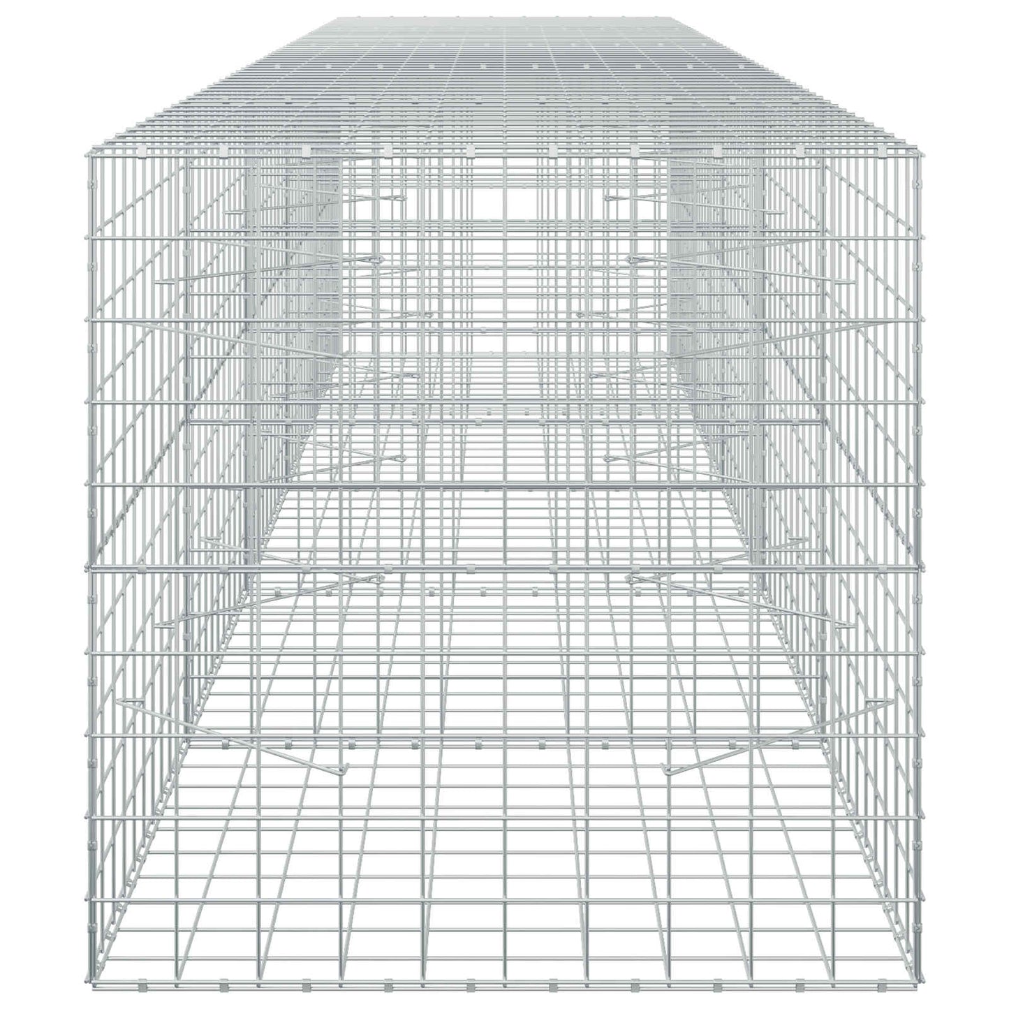 vidaXL Γκαμπιόν με σύρμα 5 mm και πλέγμα 10x10 cm 500x100x100 εκ
