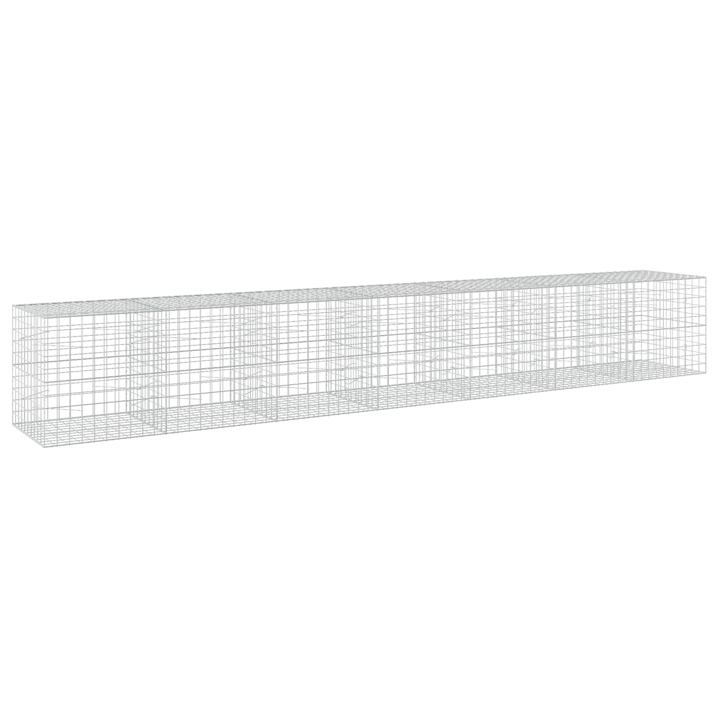 vidaXL Γκαμπιόν με σύρμα 5 mm και πλέγμα 10x10 cm 700x100x100 εκ.