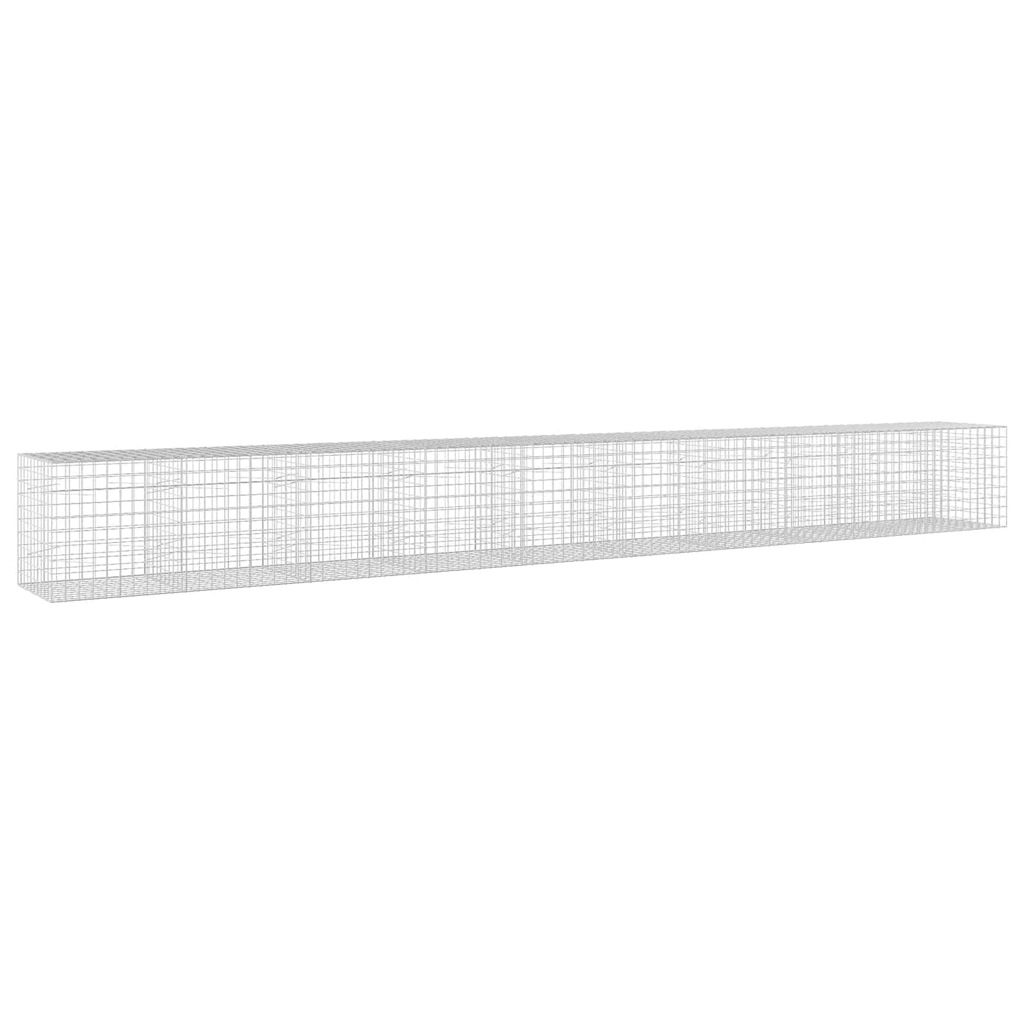 vidaXL Γκαμπιόν με σύρμα 5 mm και πλέγμα 10x10 cm 950x100x100 εκ