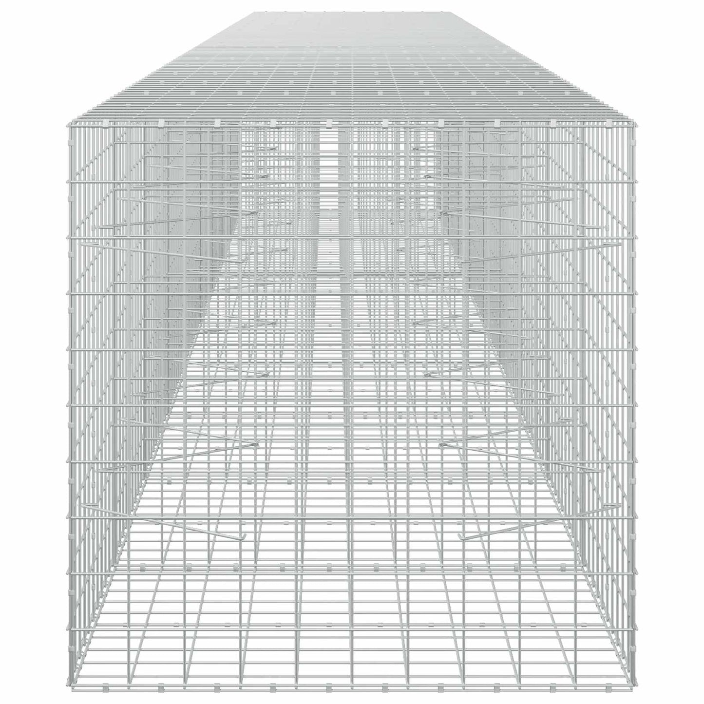 vidaXL Γκαμπιόν με σύρμα 5 mm και πλέγμα 10x10 cm 950x100x100 εκ