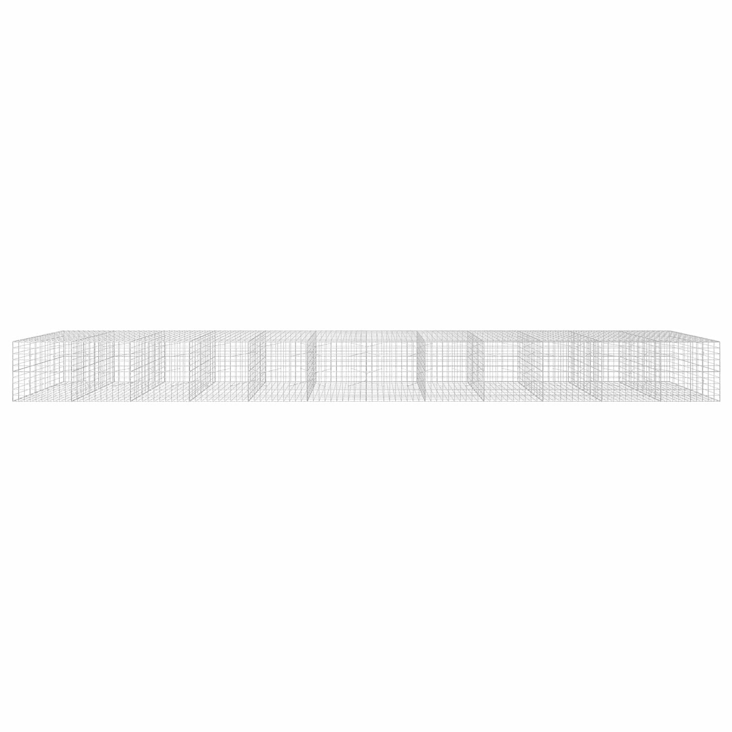 vidaXL Γκαμπιόν με σύρμα 5 mm και πλέγμα 10x10 cm 1200x100x100 εκ