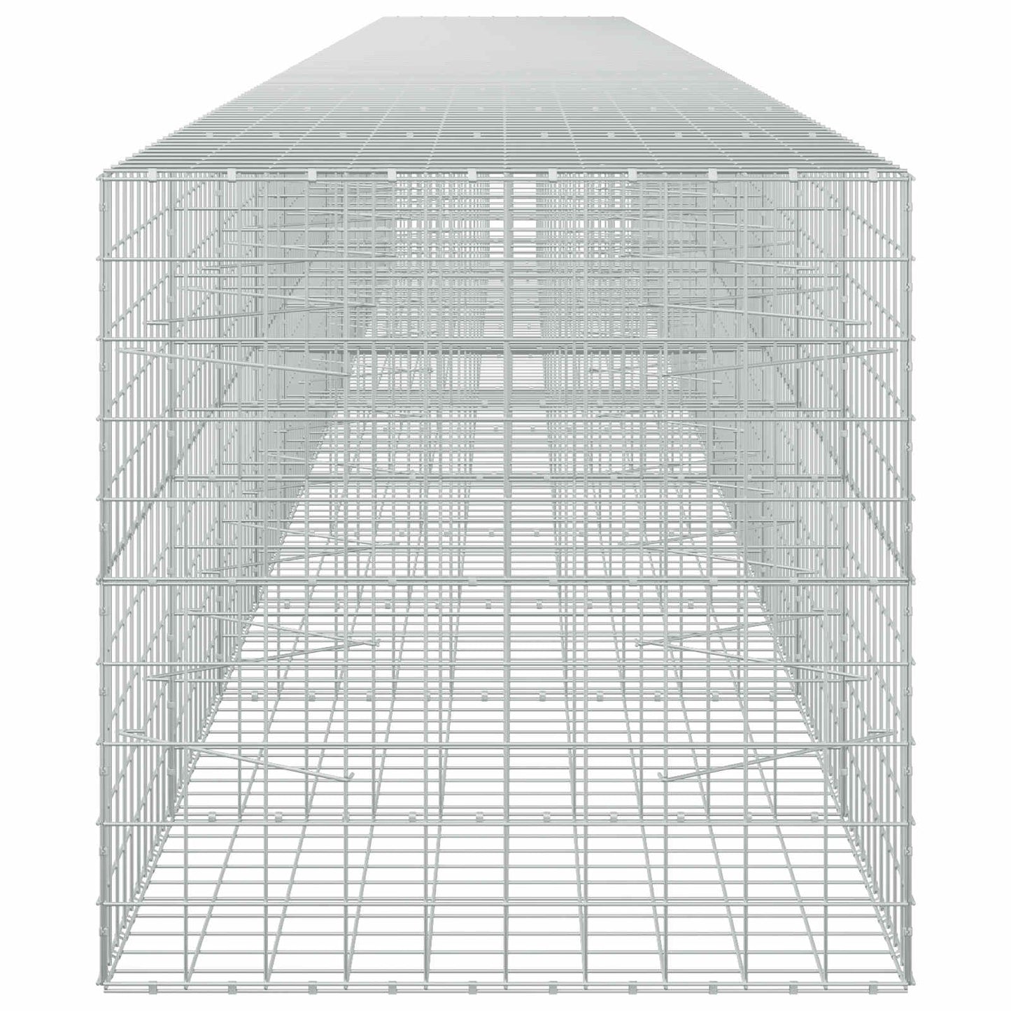 vidaXL Γκαμπιόν με σύρμα 5 mm και πλέγμα 10x10 cm 1200x100x100 εκ